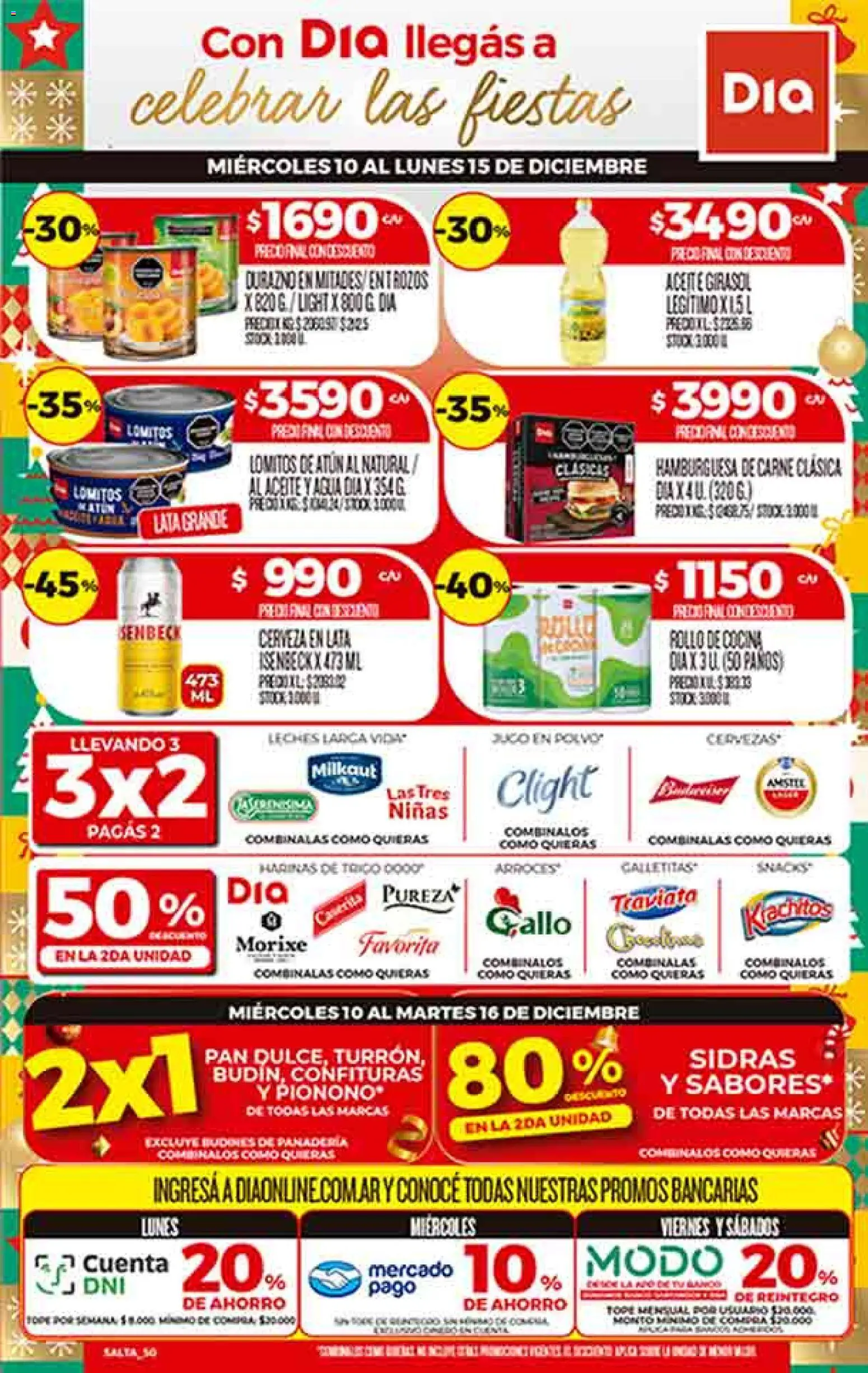 Dia - Ofertas - Salta y Jujuy │ válido desde el 10.12.2025 | Página: 1 | Productos: Cocina, Panadería, Aceite, Agua