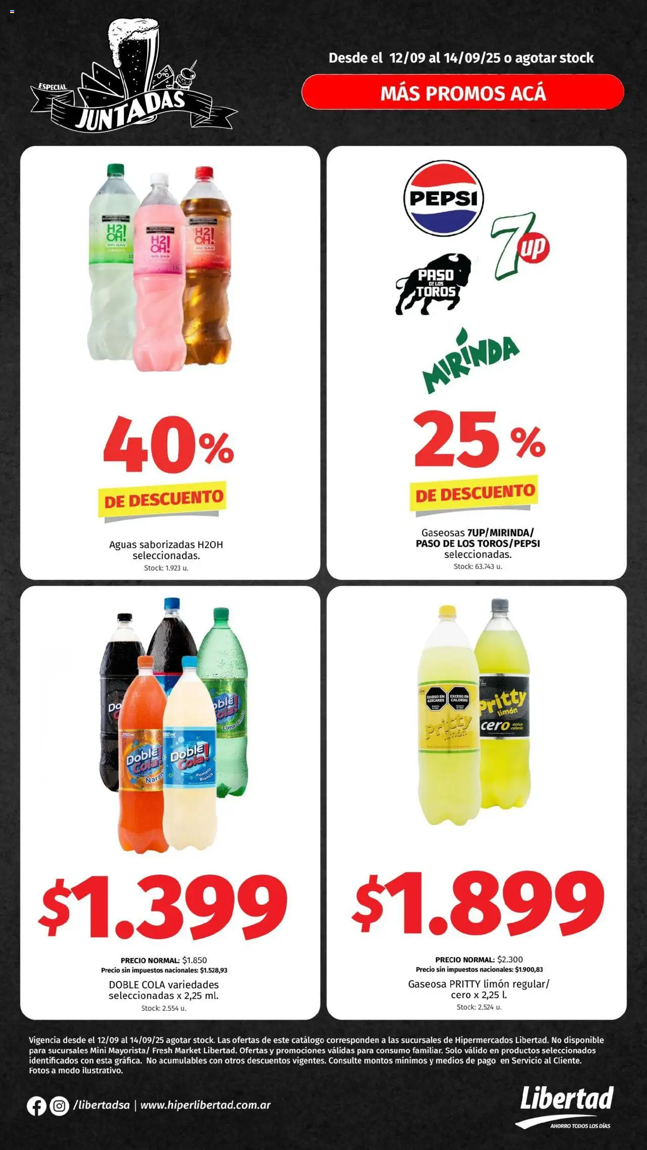 Hipermercado Libertad - Juntadas │ válido desde el 12.09.2025 | Página: 2 | Productos: Gaseosa, Limón, Pomelo
