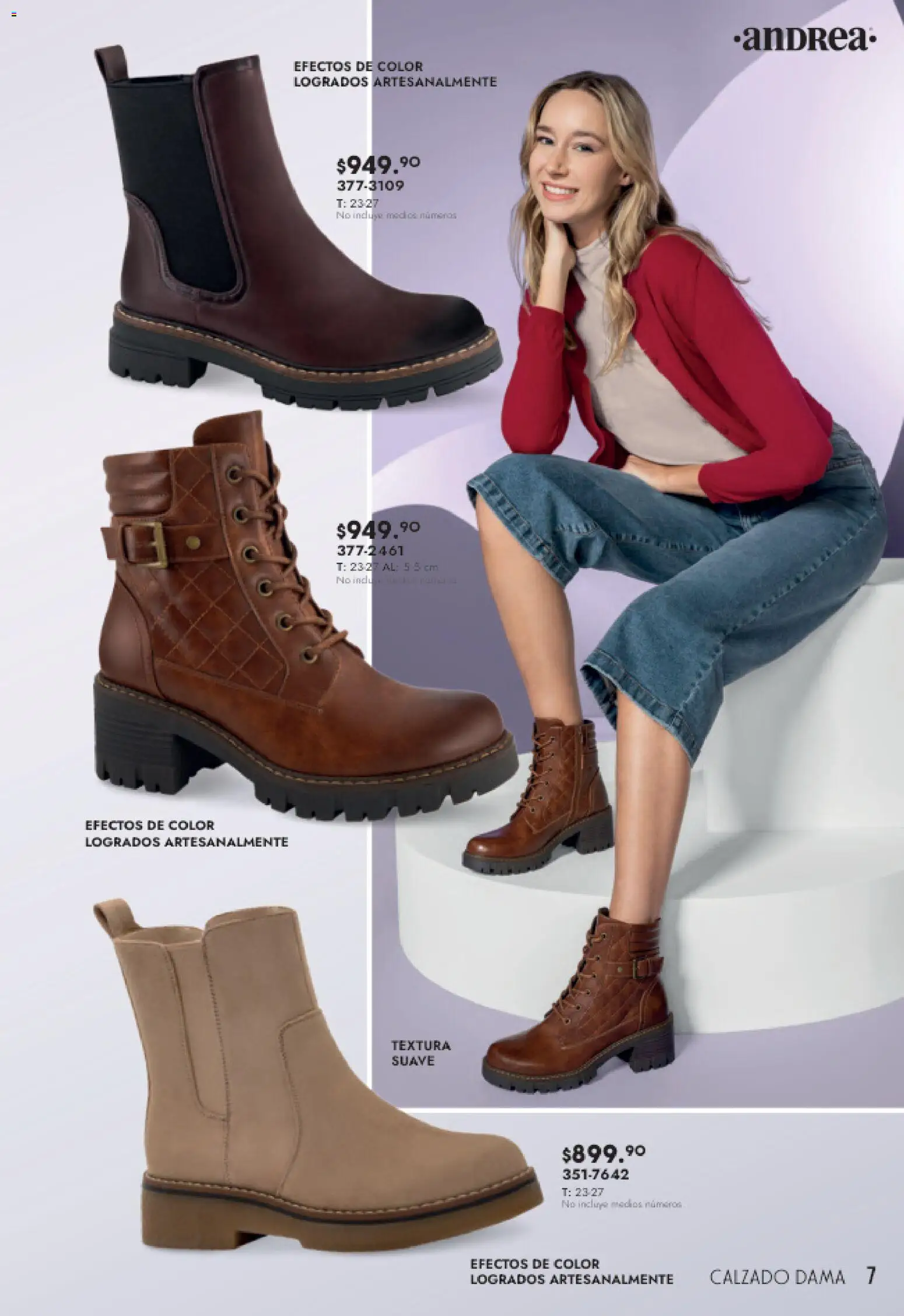 Nuevas ofertas de Andrea válidas en toda la República Mexicana desde el 08.03.2026. ¡Encuentra las mejores ofertas en Andrea catálogo Botas y Botines! | Página: 7