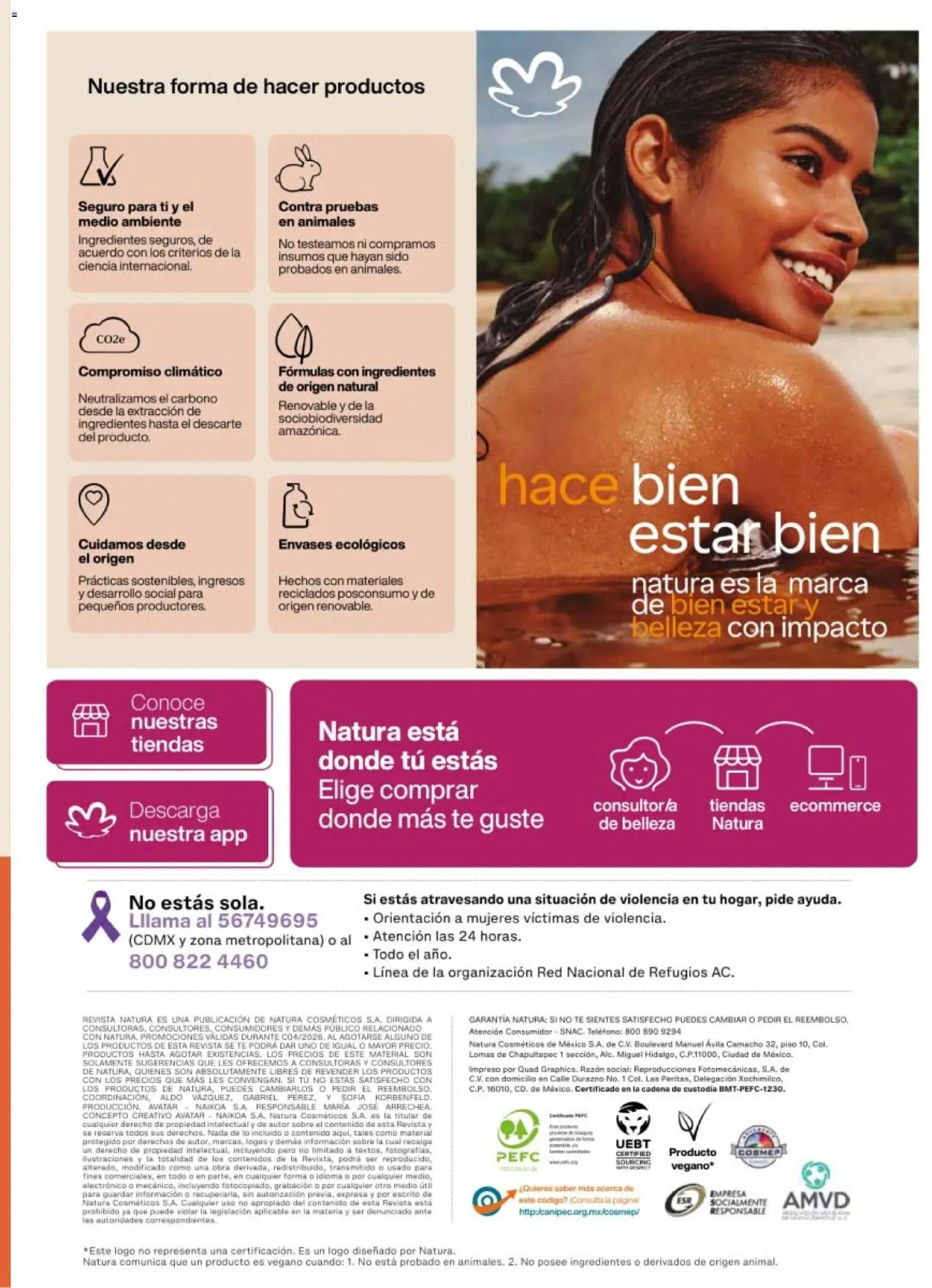 Nuevas ofertas de Natura válidas en toda la República Mexicana desde el 20.02.2026. ¡Encuentra las mejores ofertas en Natura campaña 4 2026! | Página: 151 | Productos: Durazno, Té, Teléfono, Cadena