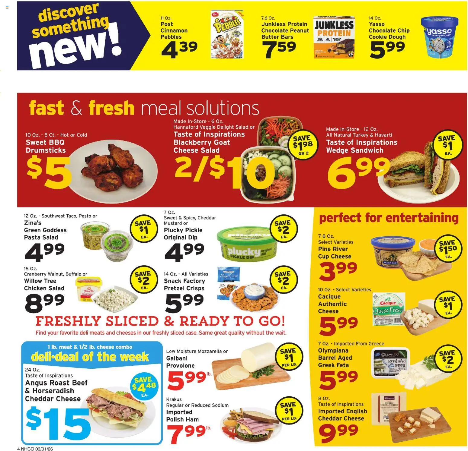Hannaford Weekly Ad - valid from 01.03.2026 | Page: 6 | Products: Butter, Cheese, Chocolate, Beef