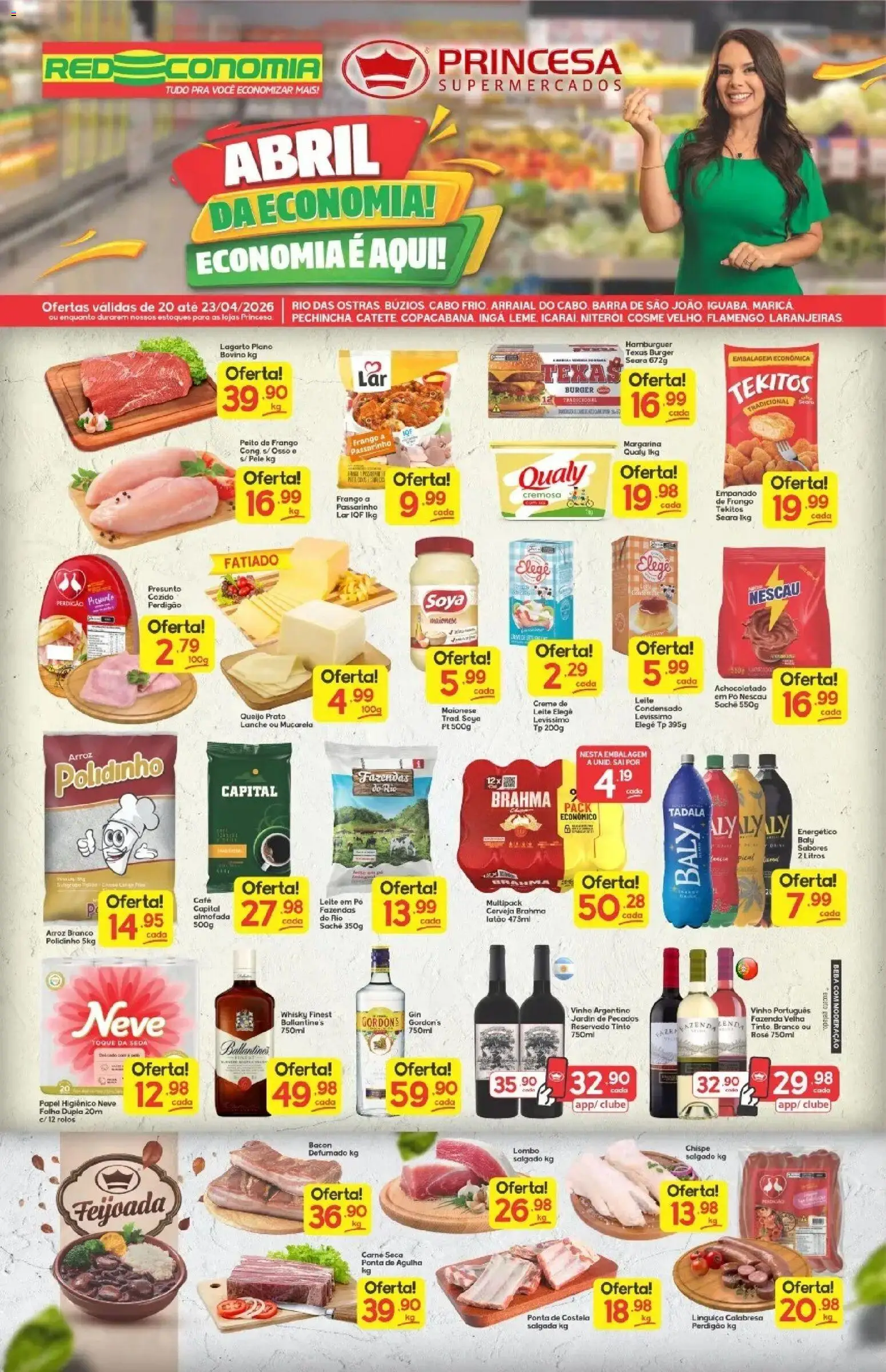 Princesa Folheto - válido de 20.04.2026 | Página: 2 | Produtos: Achocolatado, Almofada, Creme de leite, Frango