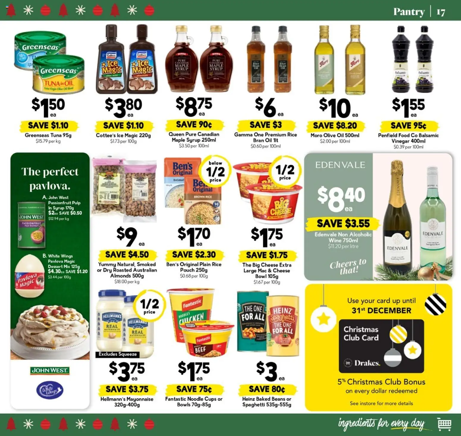 Drakes catalogue - valid from 10.12.2025 | Page: 17 | Products: Cups, Passionfruit, Mayonnaise, Pavlova
