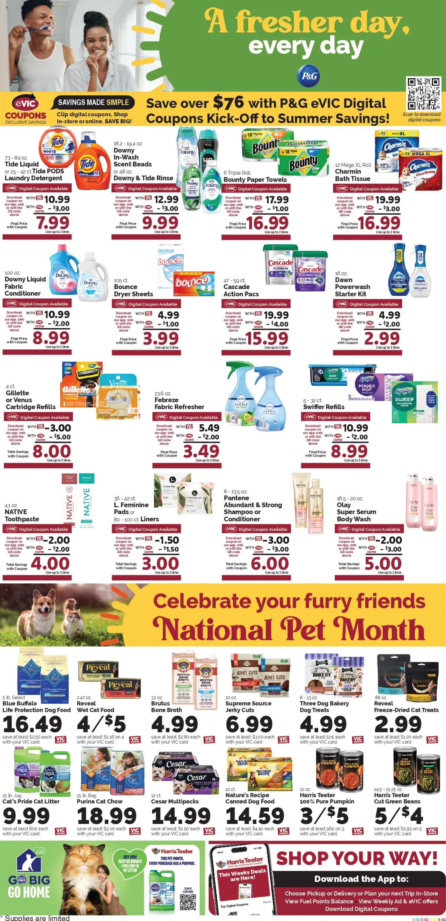 Harris Teeter Weekly Ad - NC - valid from 29.04.2026 | Page: 10 | Products: Bath, Pads, Pumpkin, Dryer