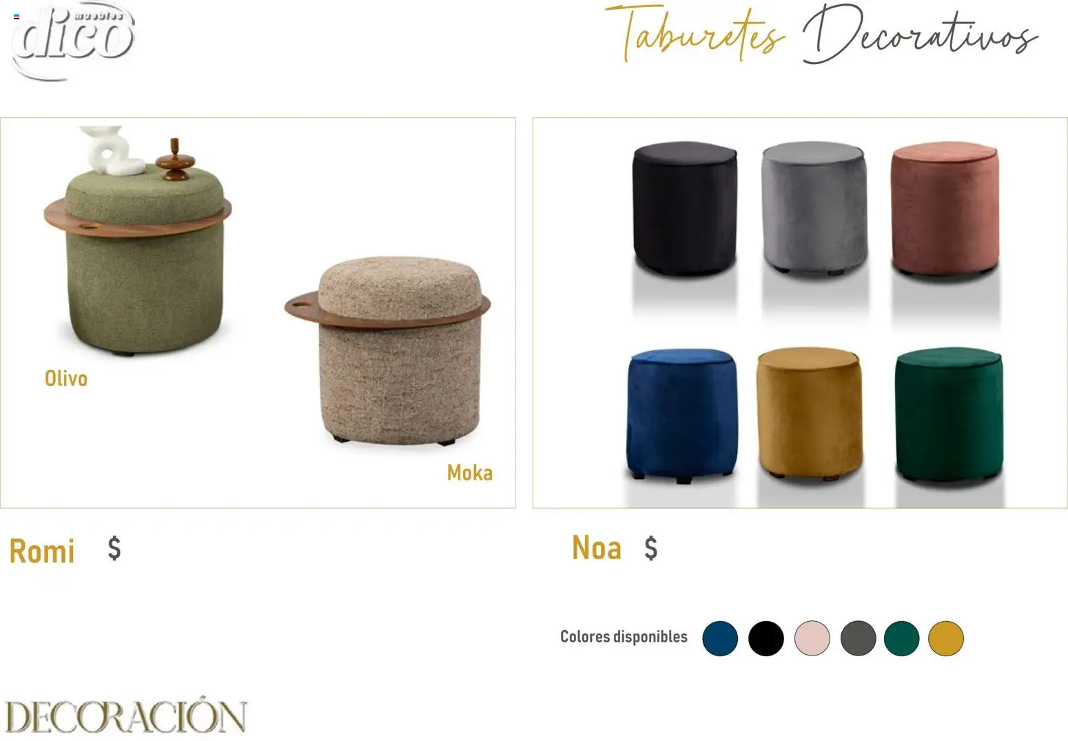 Nuevas ofertas de Muebles Dico válidas en toda la República Mexicana desde el 09.12.2025. ¡Encuentra las mejores ofertas en Muebles Dico catálogo Decoración! | Página: 39