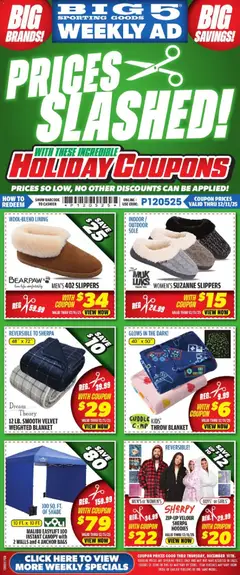 Preview of Big 5 Sporting Goods weekly ads valid from 05.12.2025