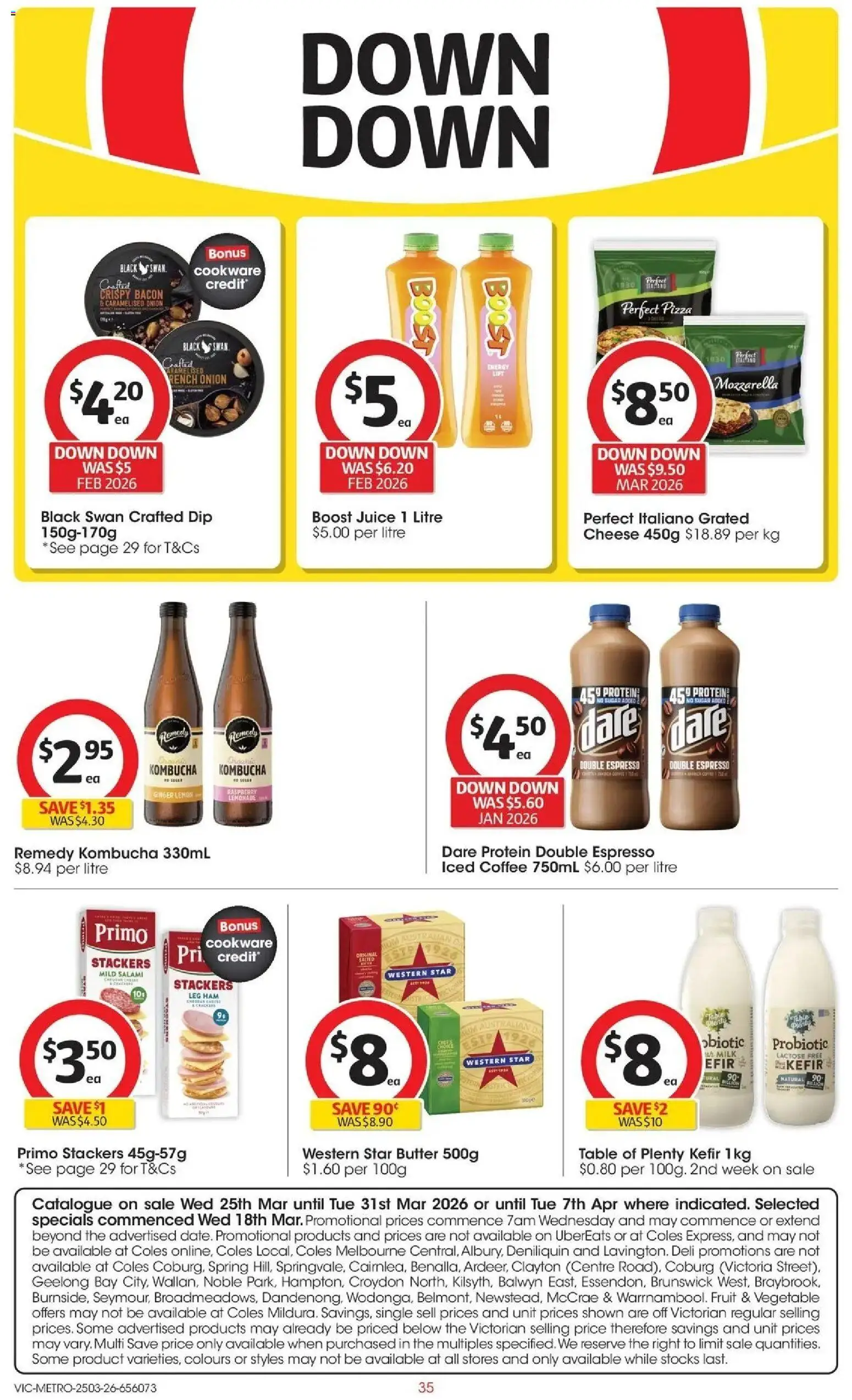 Coles catalogue - valid from 25.03.2026 | Page: 35 | Products: Table, Ginger, Juice, Lemon