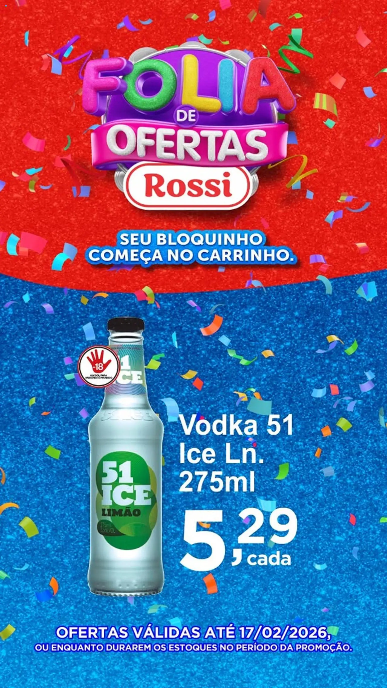 Rossi Supermercados Folheto - válido de 12.02.2026 | Página: 3 | Produtos: Vodka