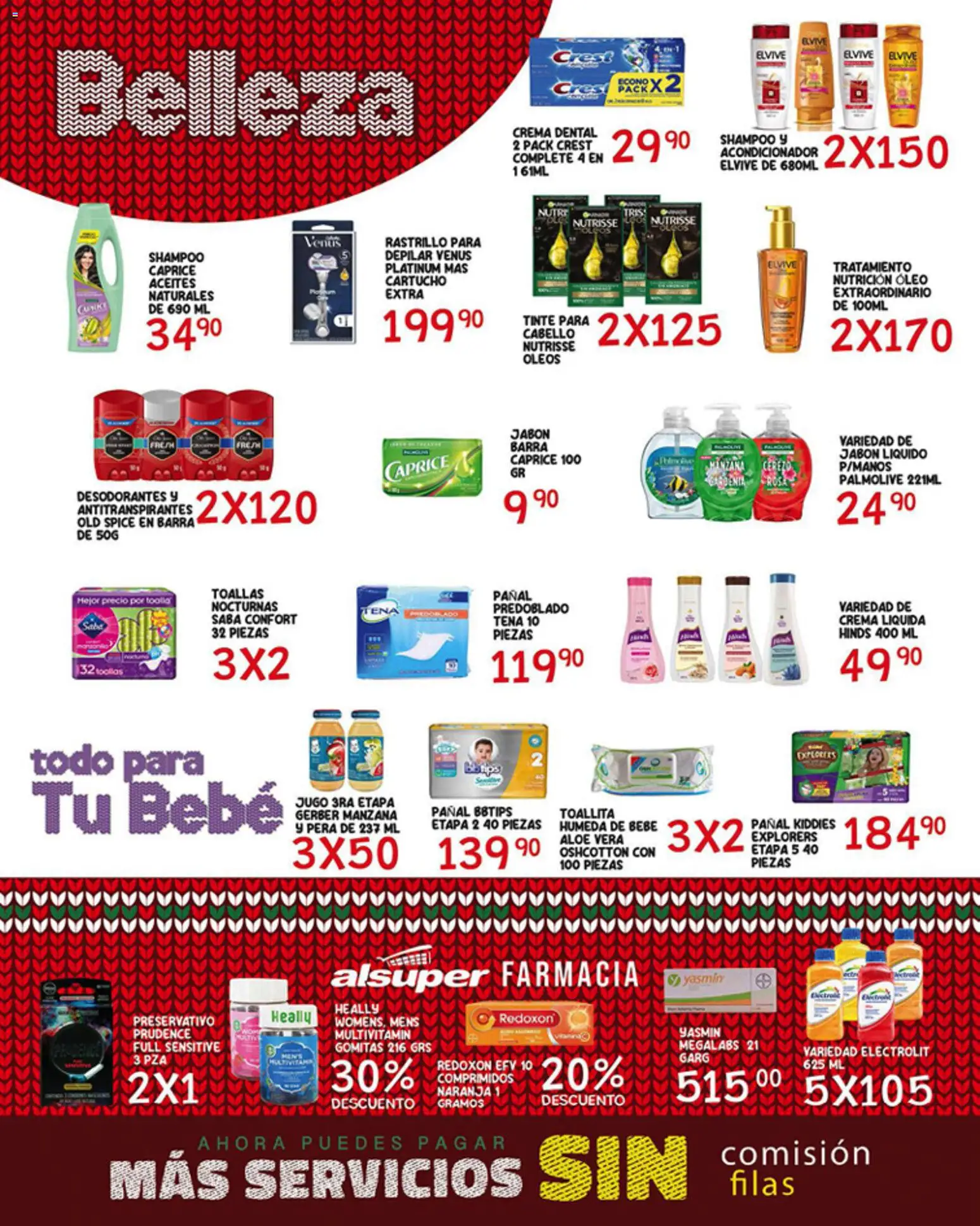 Nuevas ofertas de Alsuper válidas en toda la República Mexicana desde el 28.11.2025. ¡Encuentra las mejores ofertas en Alsuper folleto Durango! | Página: 4 | Productos: Jabón líquido, Rastrillo, Toallas, Jabón
