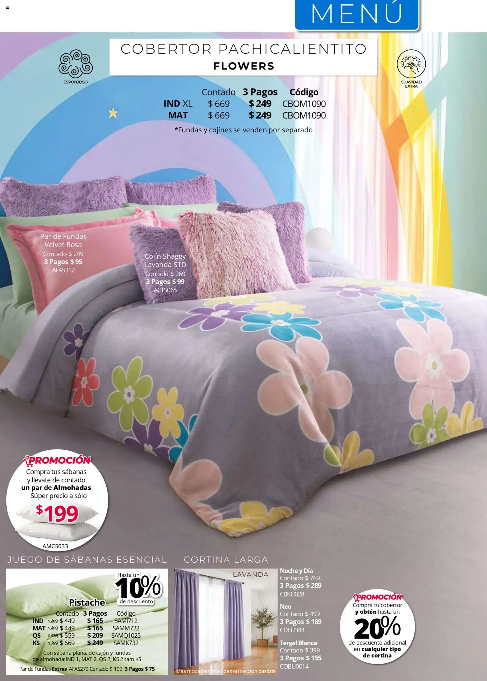 Nuevas ofertas de Colchas Concord válidas en toda la República Mexicana desde el 01.05.2026. ¡Encuentra las mejores ofertas en Colchas Concord catálogo! | Página: 294 | Productos: Cobertor, Juego, Sabanas