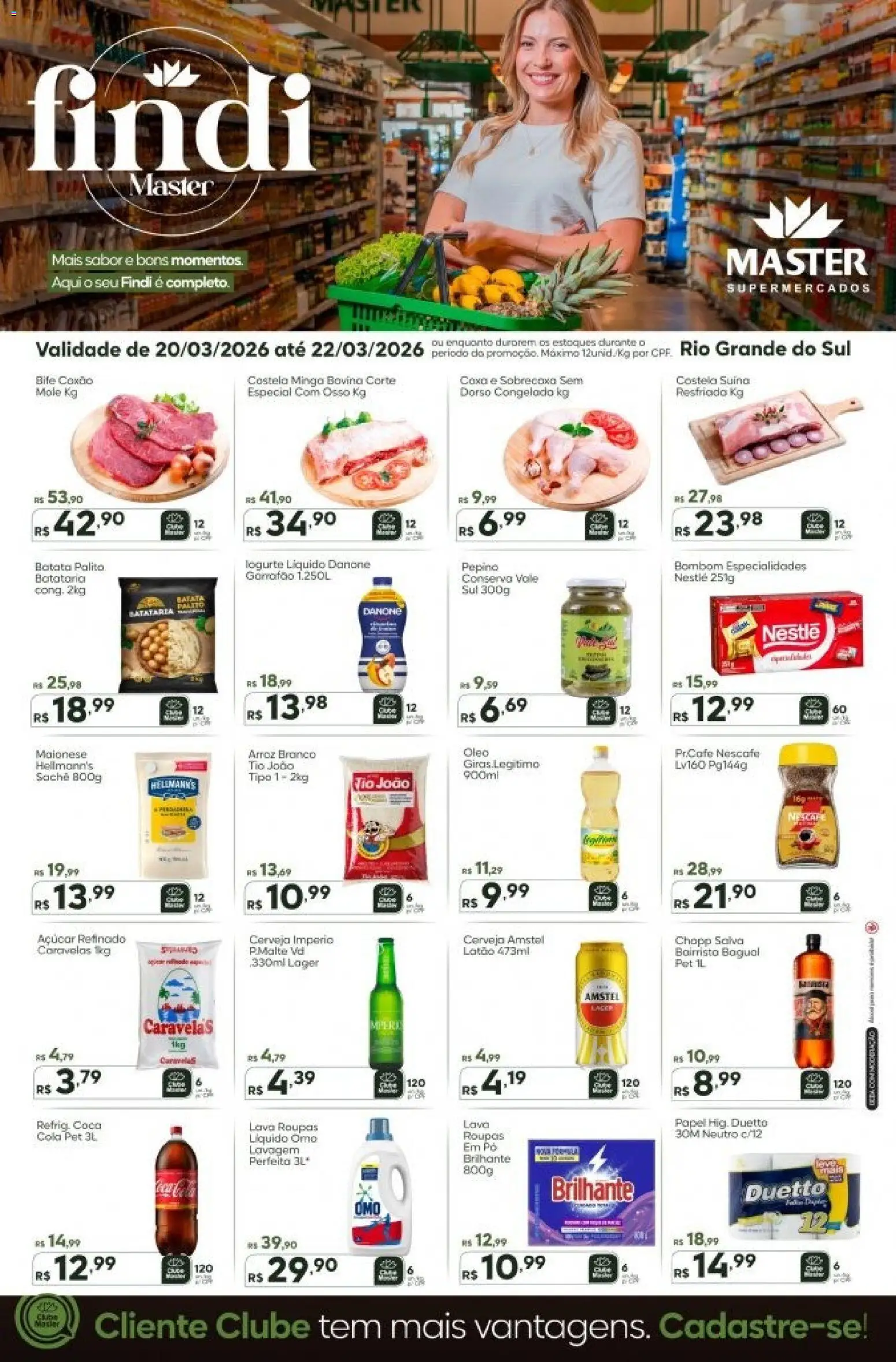 Master Folheto - válido de 20.03.2026 | Página: 1 | Produtos: Pó, Cola, Arroz, Bombom