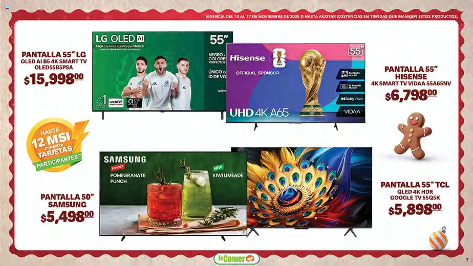 Nuevas ofertas de La Comer válidas en toda la República Mexicana desde el 13.11.2025. ¡Encuentra las mejores ofertas en La Comer Buen Fin ! | Página: 7 | Productos: Kiwi