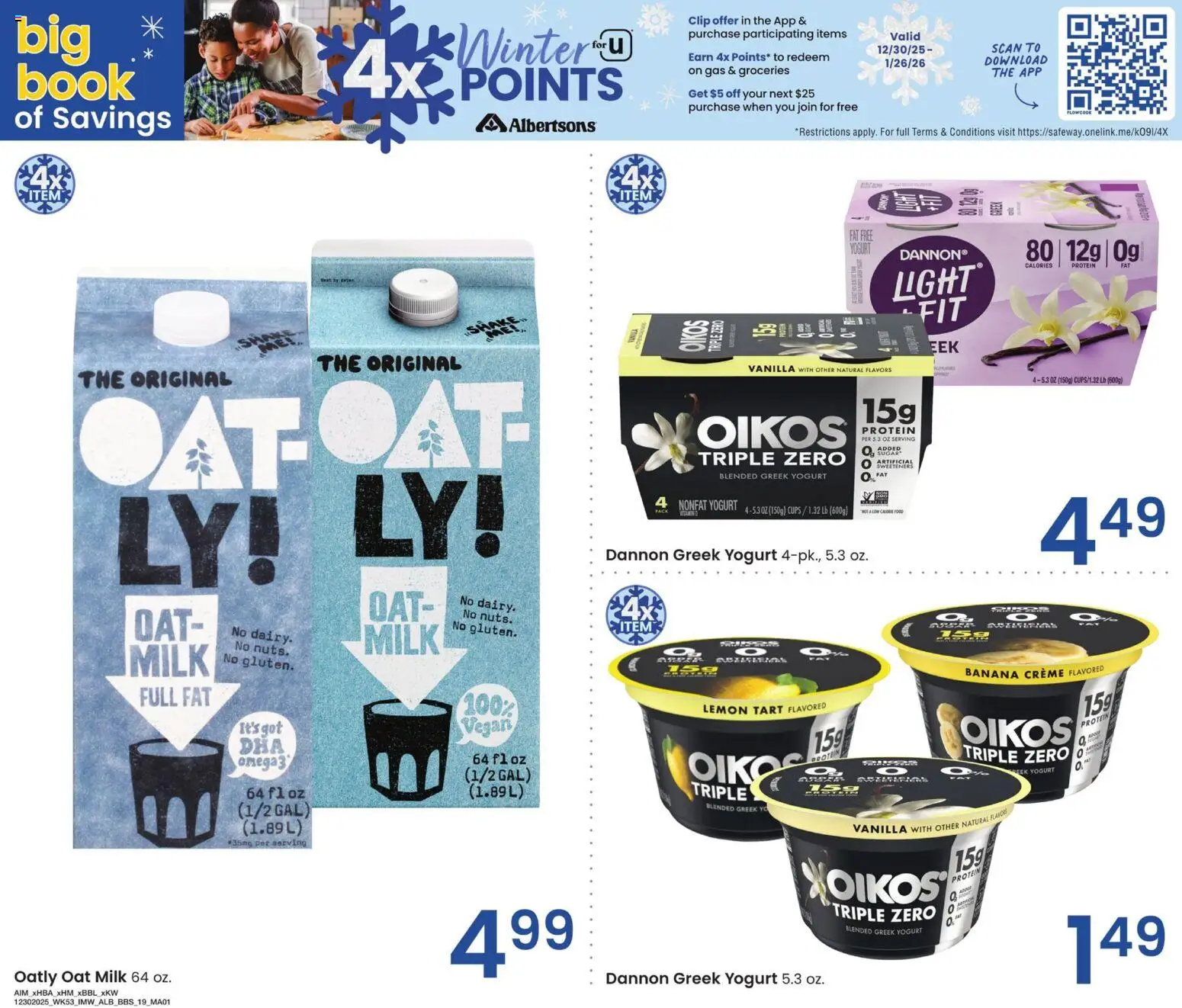 Albertsons Big Book of Savings - valid from 30.12.2025 | Page: 15 | Products: Clip, Milk, Yogurt, Sugar