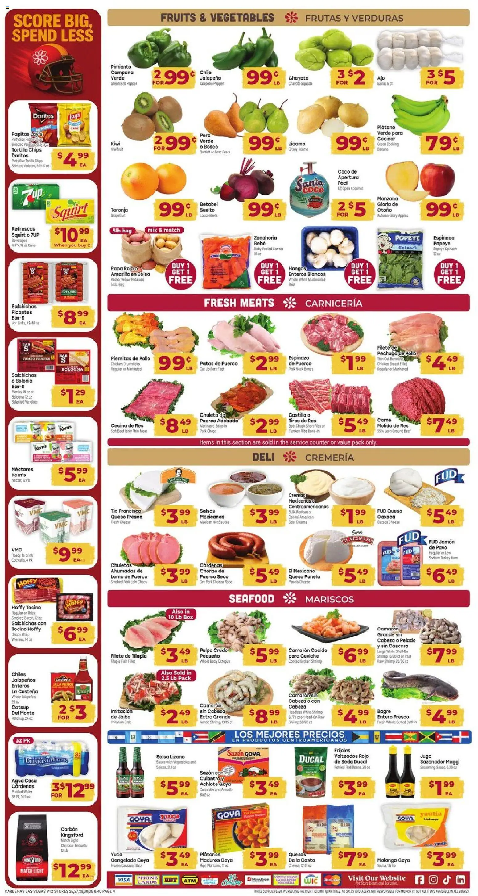Cardenas Weekly Ad - NV - valid from 07.01.2026 | Page: 4 | Products: Kiwi, Potatoes, Sauce, Phone