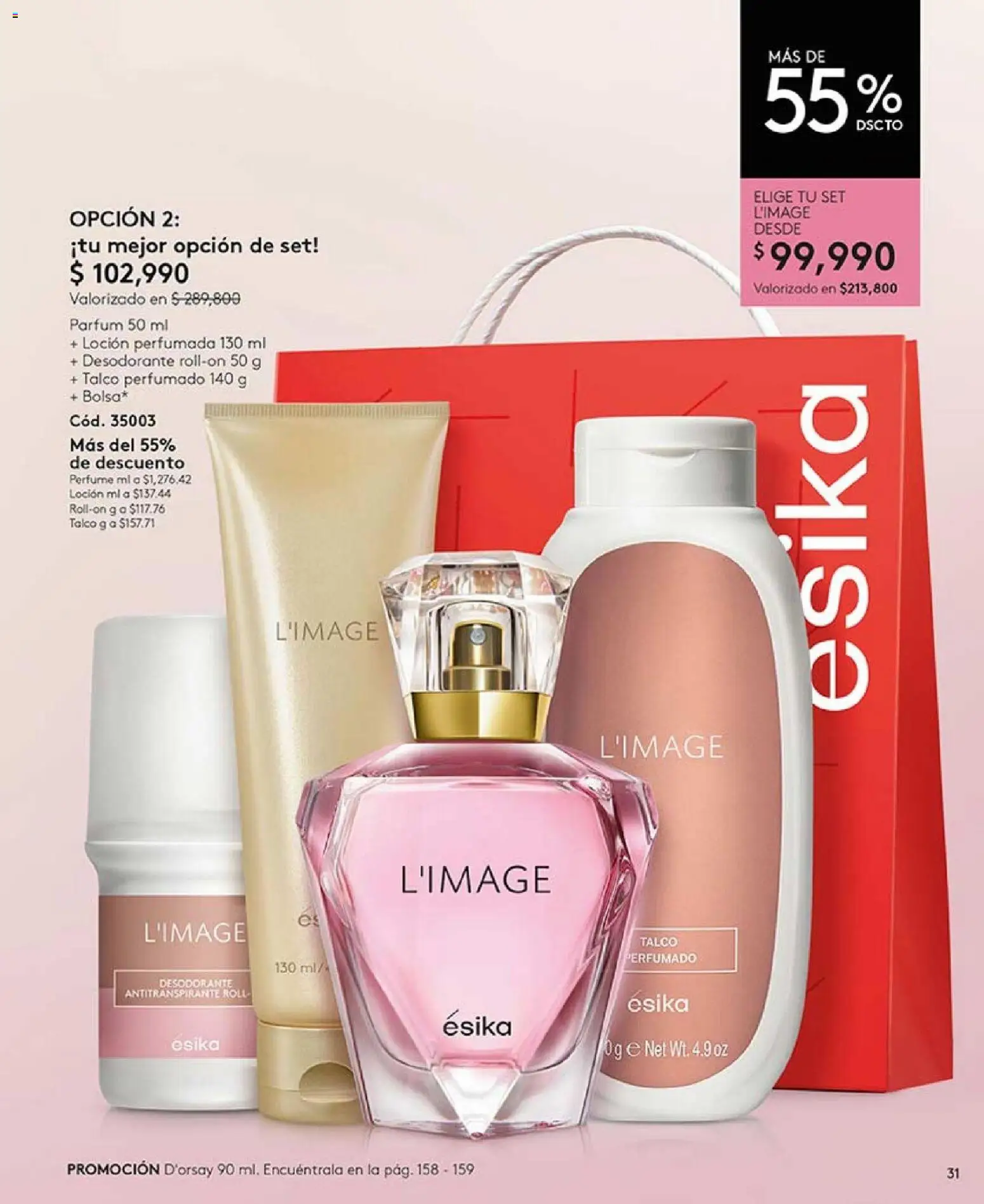 Ésika revista - valida desde el 01.01.2026 | Página: 31 | Productos: Loción, Perfume, Desodorante, Antitranspirante