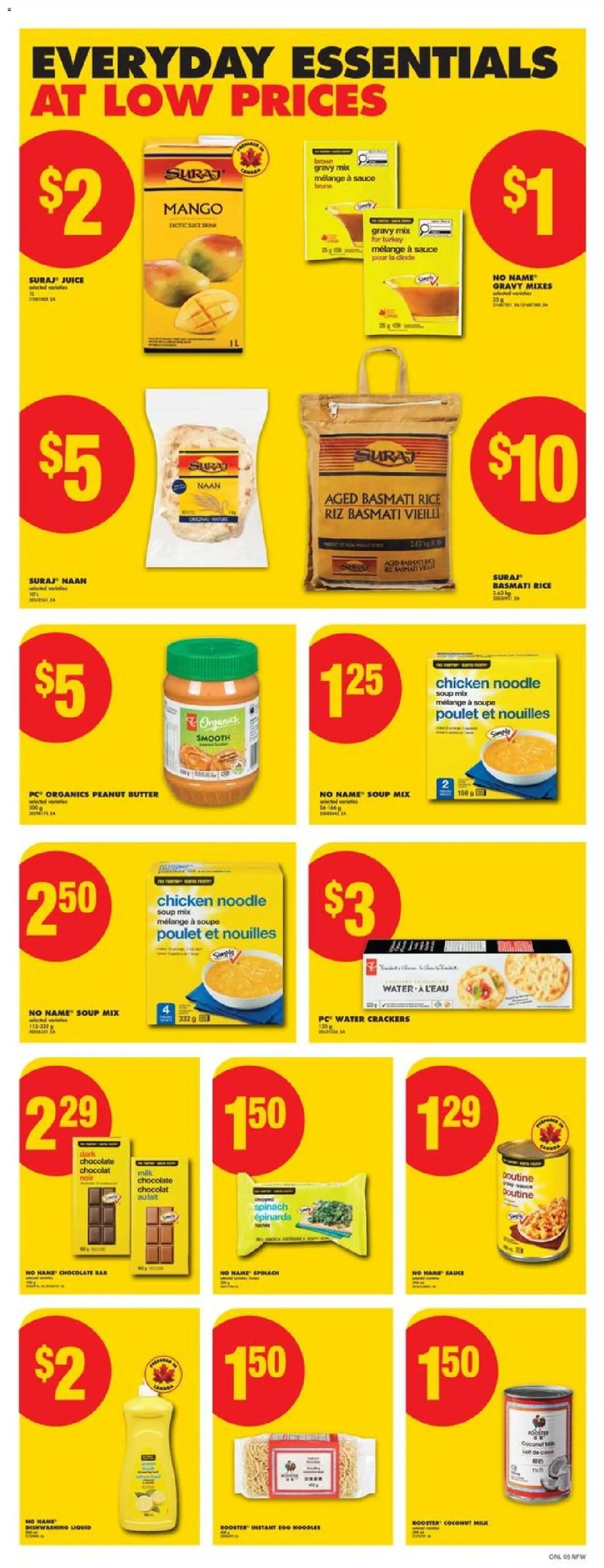 No Frills flyer valid from 27.11.2025 | Page: 10 | Products: Milk, Butter, Bread, Chicken
