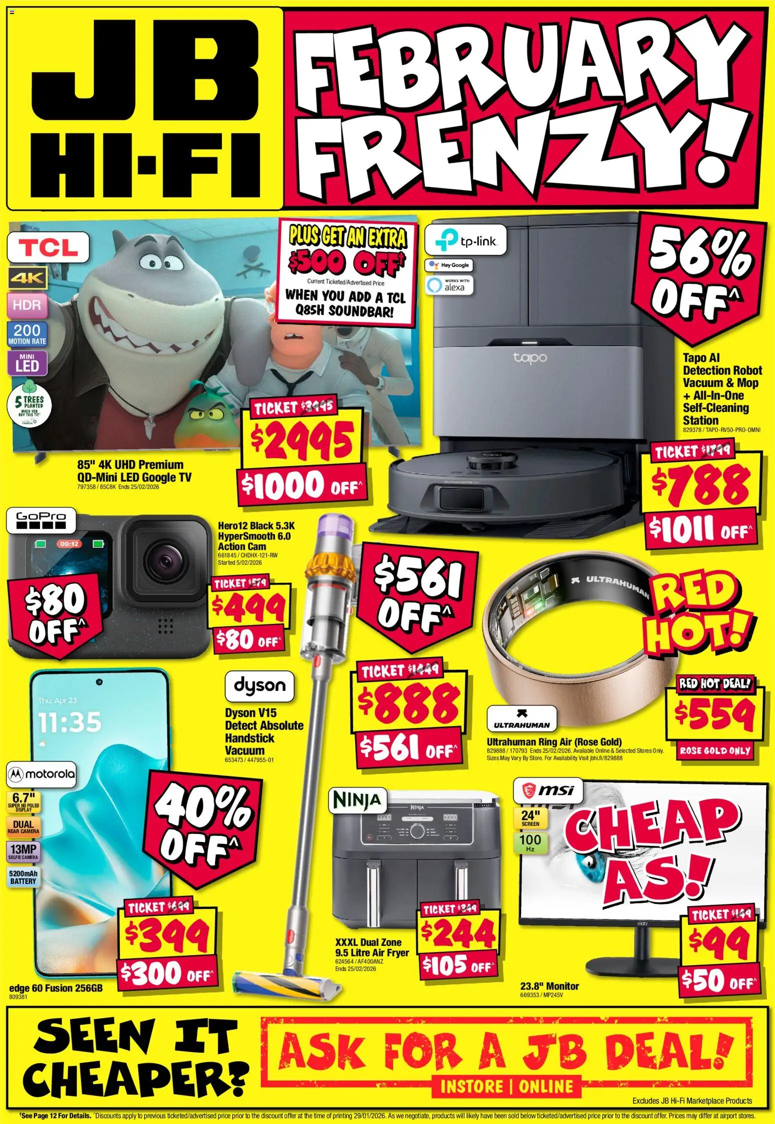 JB Hi-Fi catalogue - valid from 12.02.2026 | Page: 16 | Products: Battery, Mop, Tv, Robot