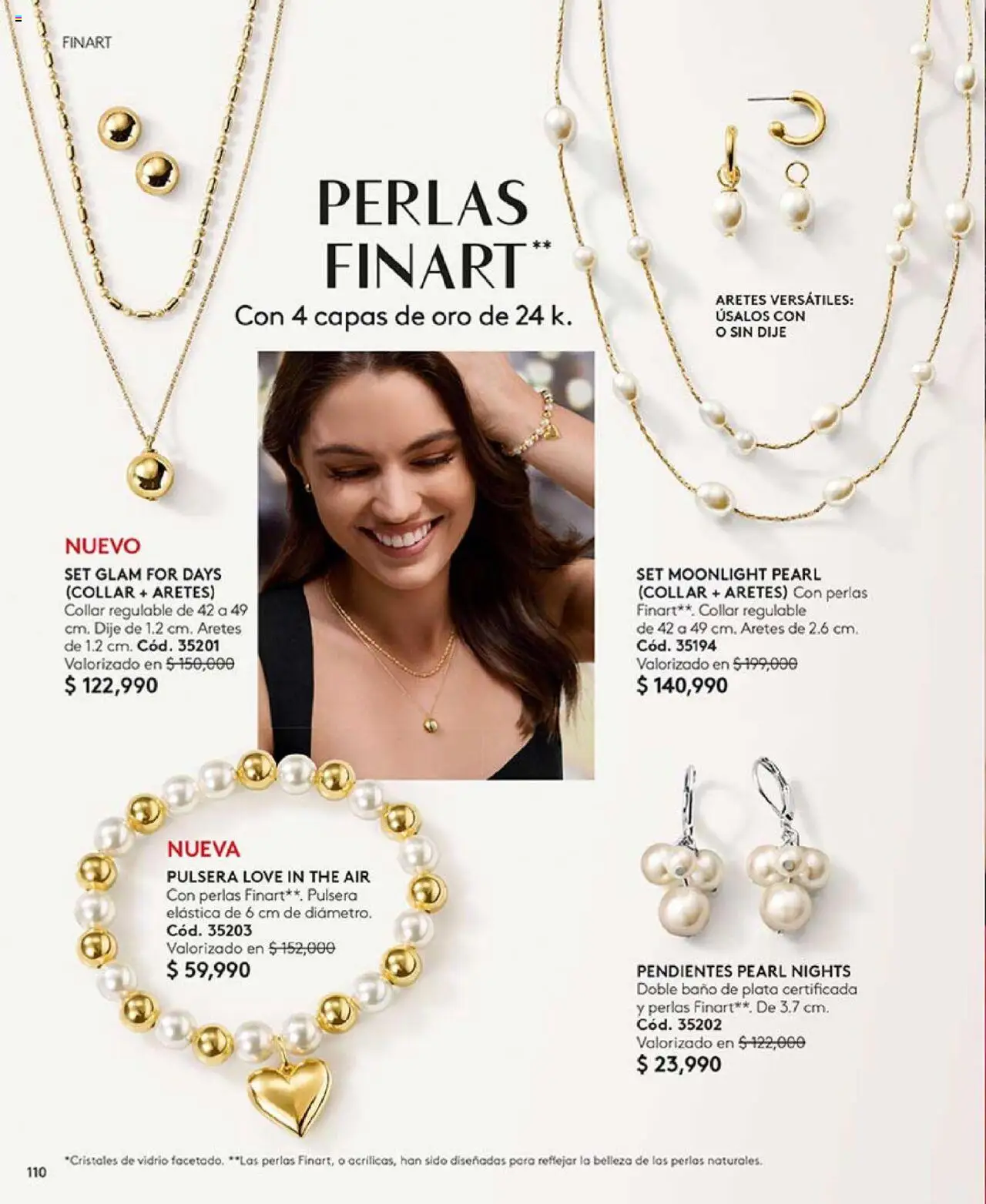 Ésika revista - valida desde el 14.10.2025 | Página: 110 | Productos: Aretes, Pulsera, Baño, Collar