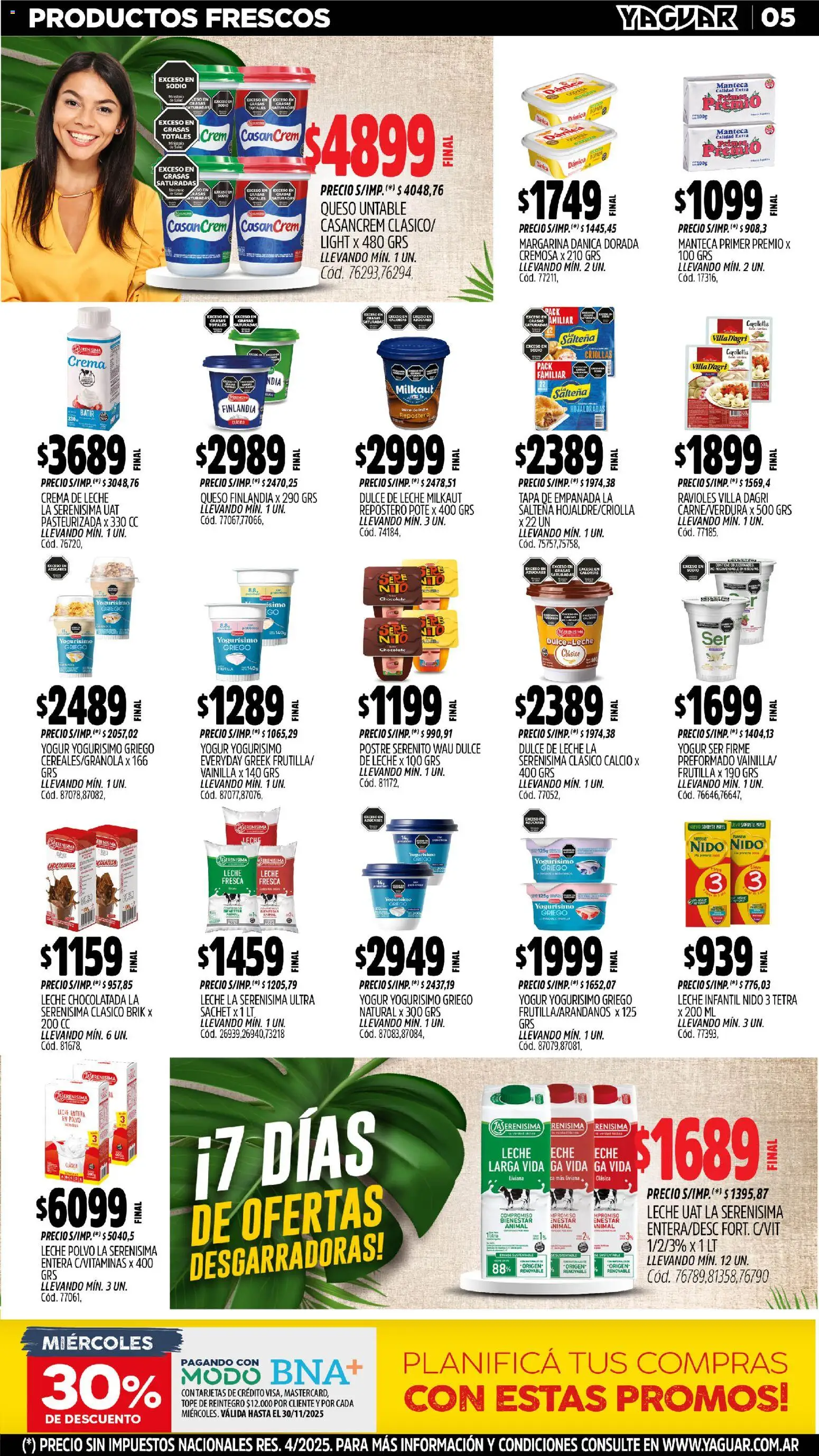 Yaguar - San Juan │ válido desde el 10.11.2025 | Página: 5 | Productos: Frutilla, Yogur, Chocolate, Chocolatada