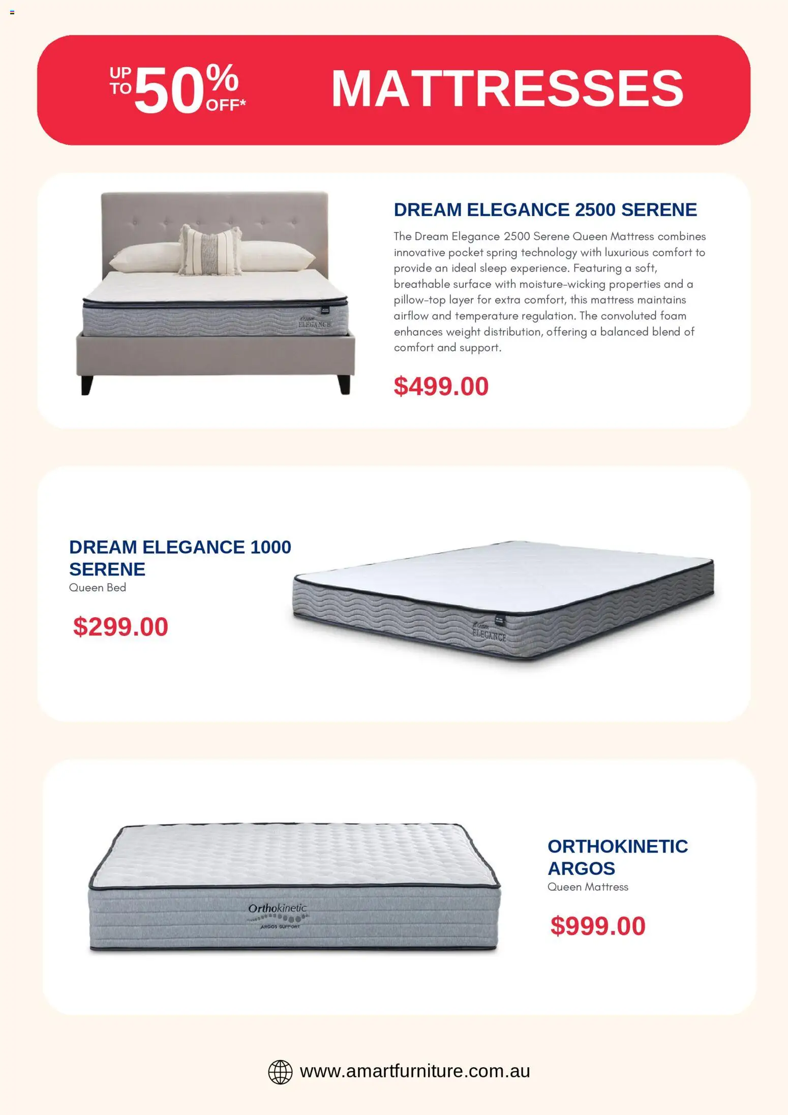 Amart Furniture catalogue - valid from 13.03.2026 | Page: 4 | Products: Weight, Bed, Mattress