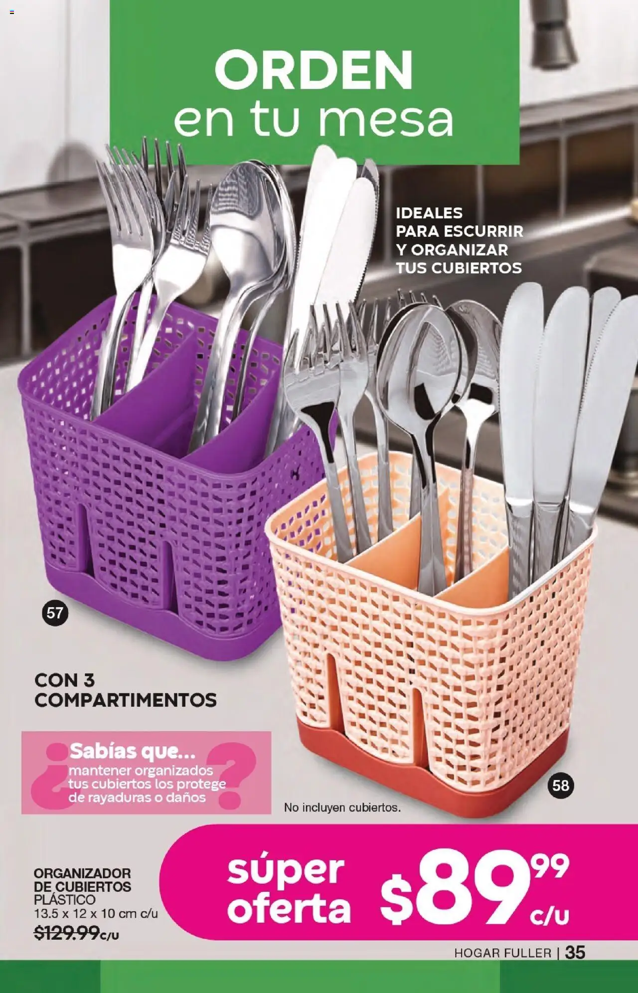 Nuevas ofertas de Fuller válidas en toda la República Mexicana desde el 17.09.2025. ¡Encuentra las mejores ofertas en Fuller - Campaña 12 2025! | Página: 35 | Productos: Organizador, Mesa