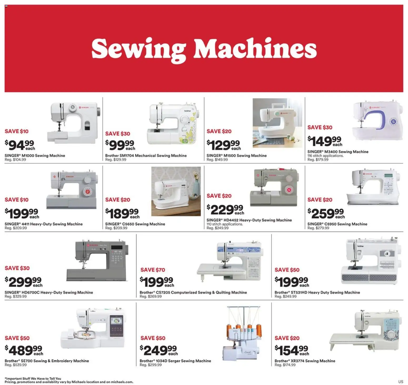 Michaels Black Friday - valid from 26.11.2025 | Page: 16 | Products: Sewing machine, Peach