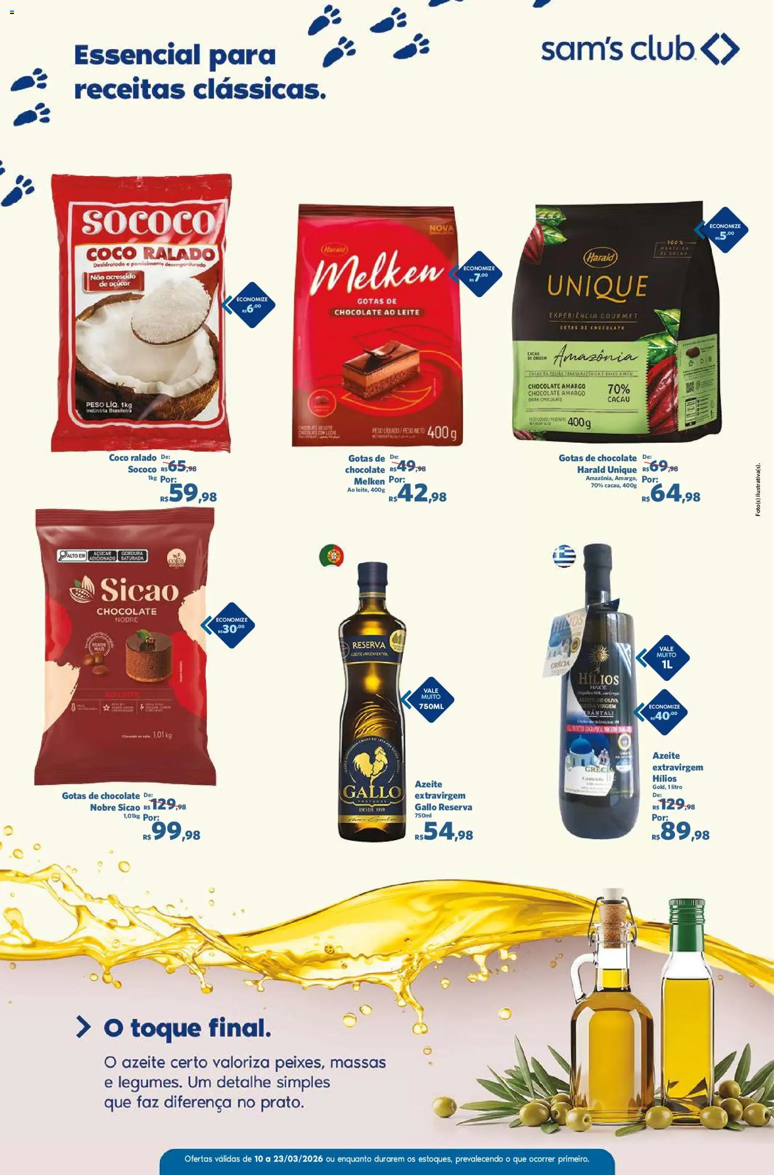 Sam's Club Folheto - válido de 10.03.2026 | Página: 5 | Produtos: Coco, Leite, Açúcar, Azeite