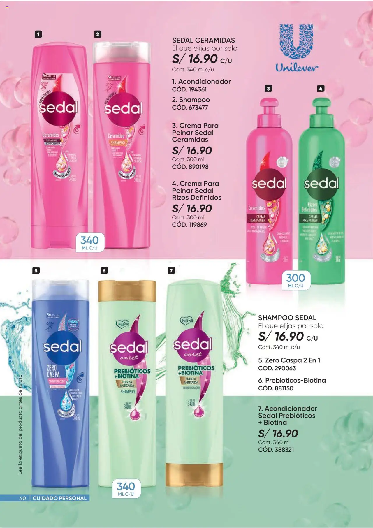 Catálogo Azzorti válido desde 15.09.2025 | Página: 40 | Productos: Shampoo, Acondicionador, Crema