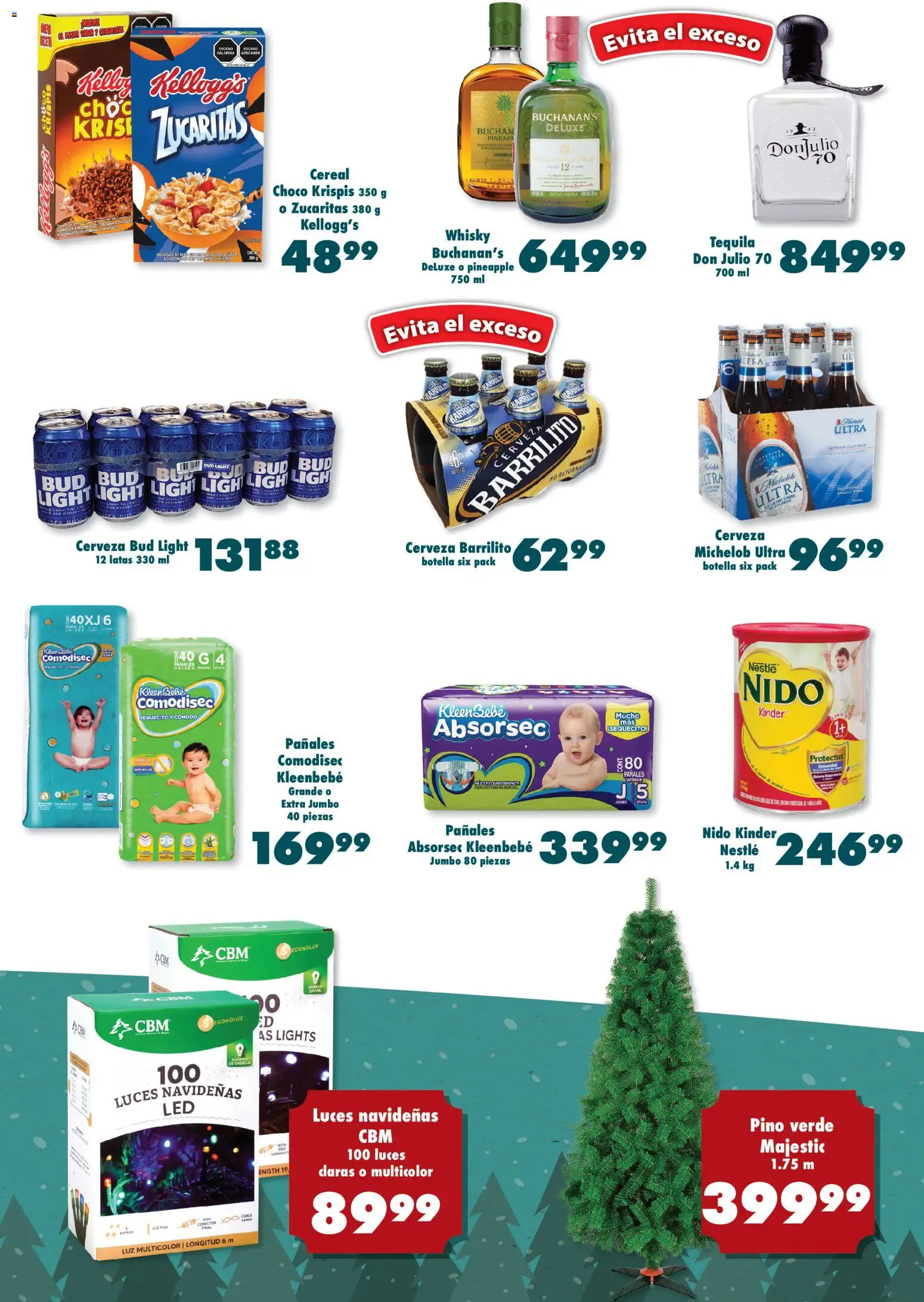Nuevas ofertas de S-Mart válidas en toda la República Mexicana desde el 28.11.2025. ¡Encuentra las mejores ofertas en S-Mart folleto Juárez! | Página: 5 | Productos: Cerveza, Tequila, Pañales, Whisky