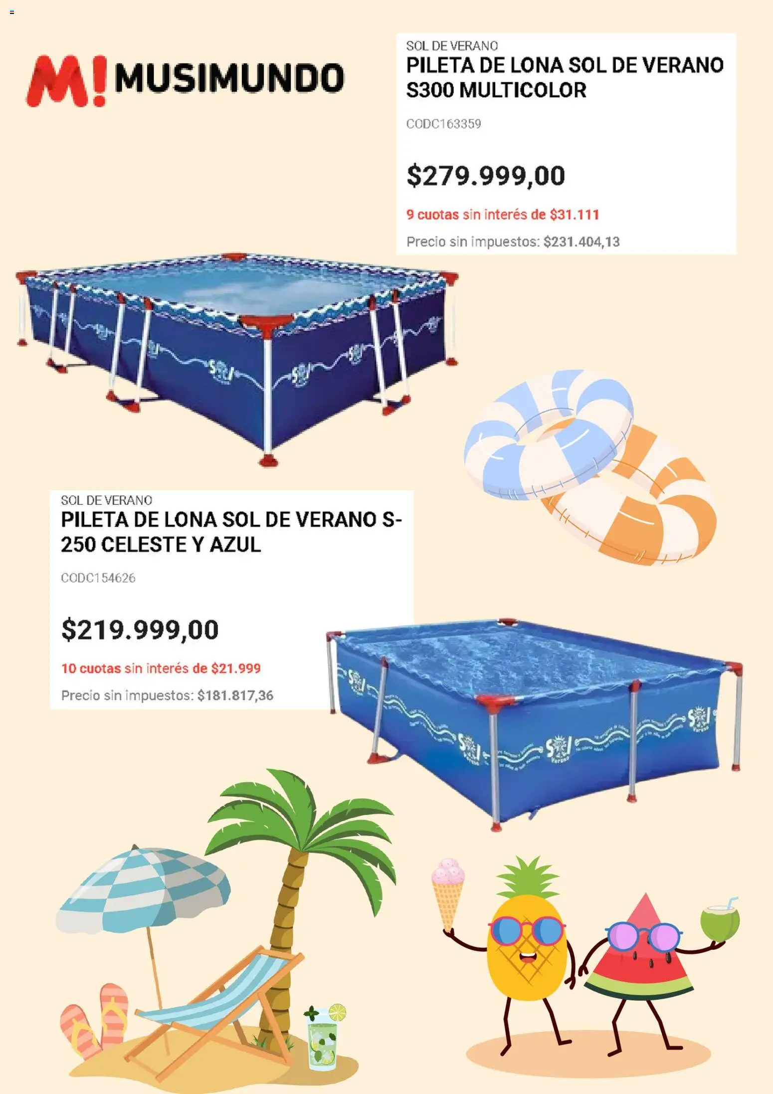 Musimundo catálogo │ válido desde el 09.01.2026 | Página: 4 | Productos: Lona, Pileta