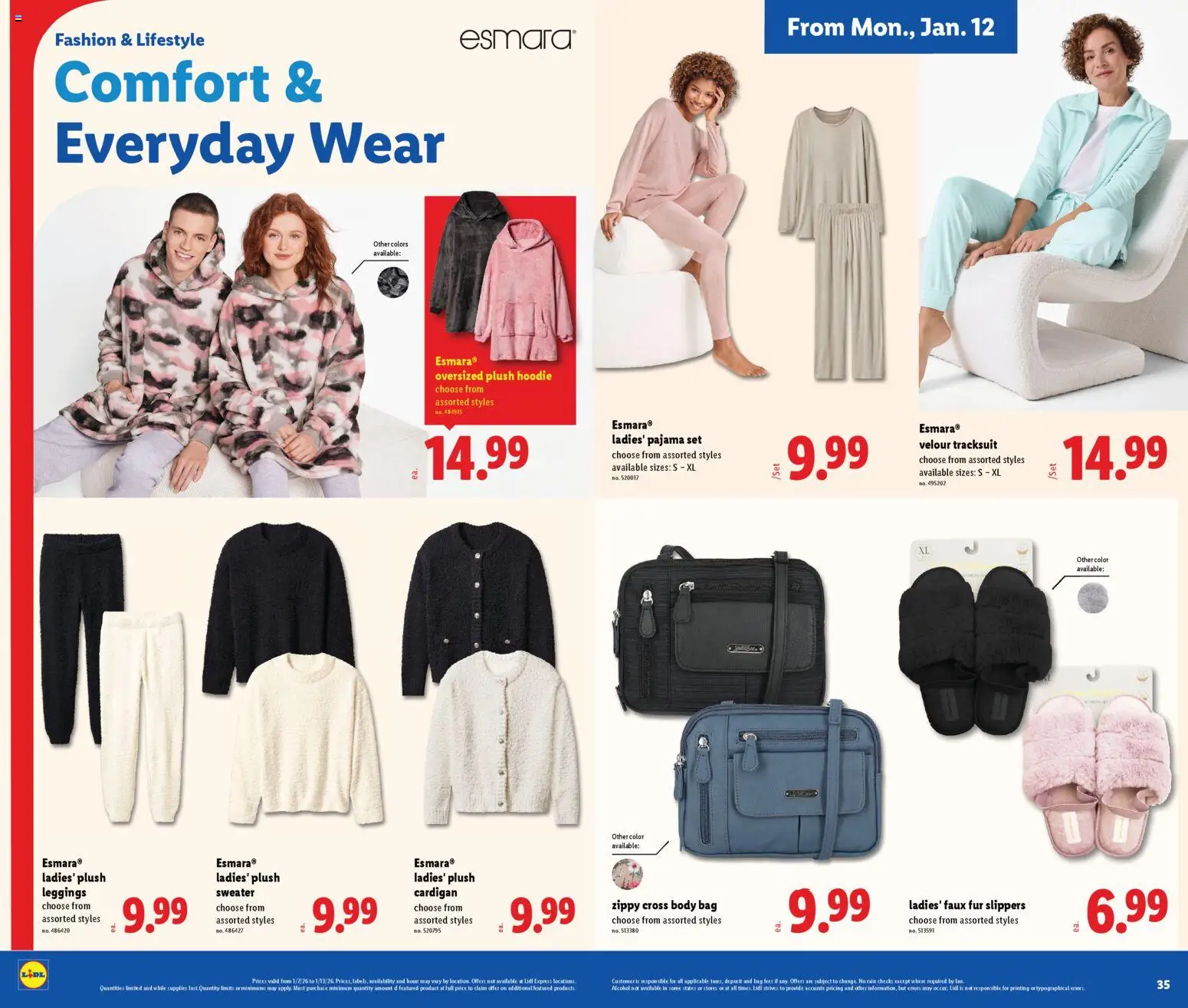 Lidl Weekly Ad - valid from 07.01.2026 | Page: 18 | Products: Sweater, Leggings, Cardigan, Bag