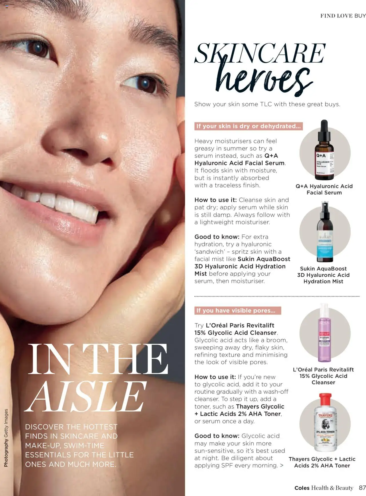 Coles catalogue - valid from 06.01.2025 | Page: 87 | Products: Facial mist, Toner