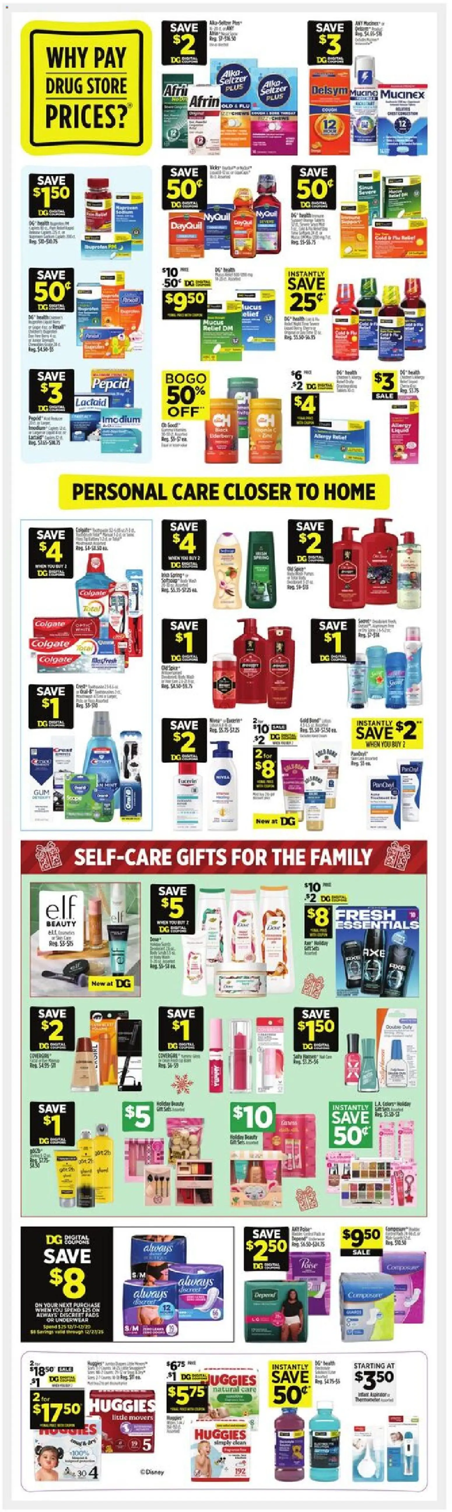Dollar General Weekly Ad - TX - valid from 07.12.2025 | Page: 18 | Products: Pads, Underwear