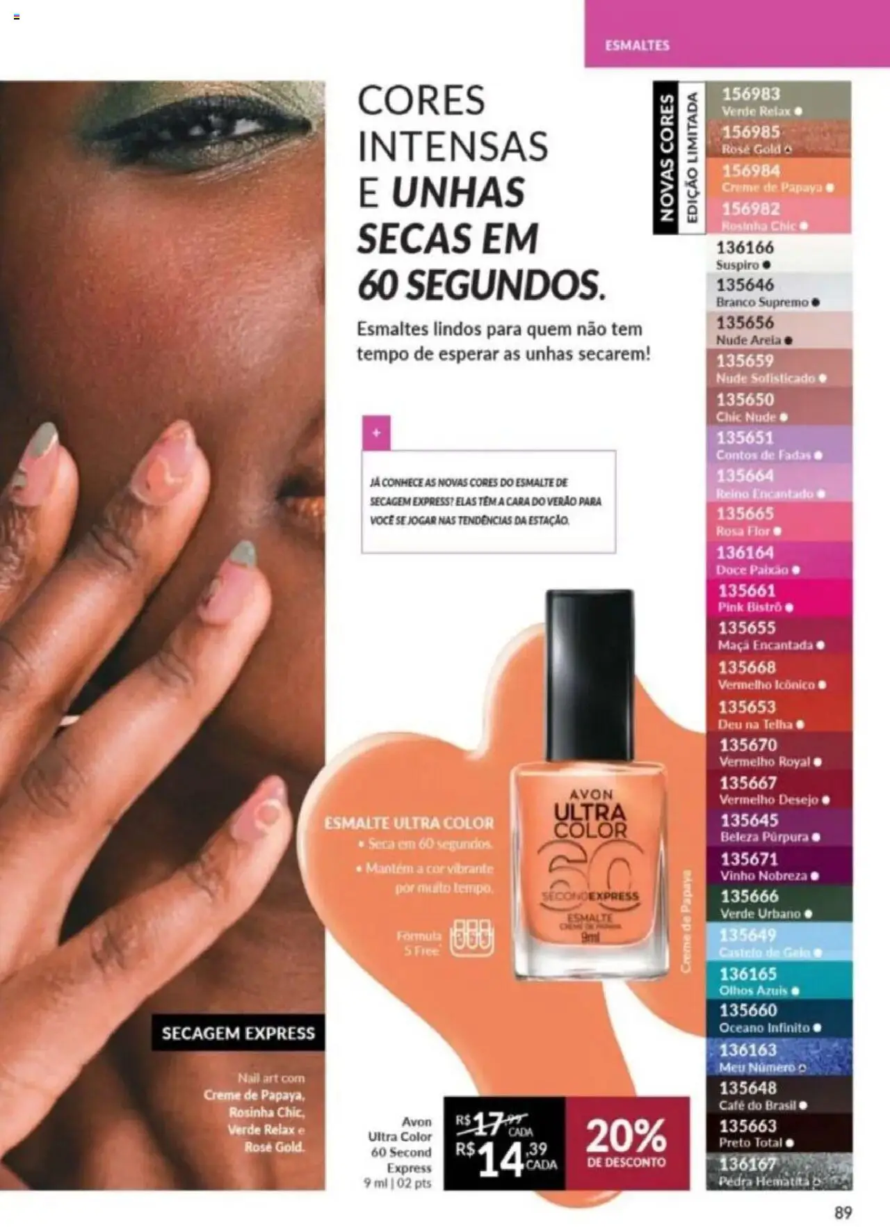 Avon Folheto - válido de 26.09.2025 | Página: 89 | Produtos: Cará, Areia, Café, Vinho