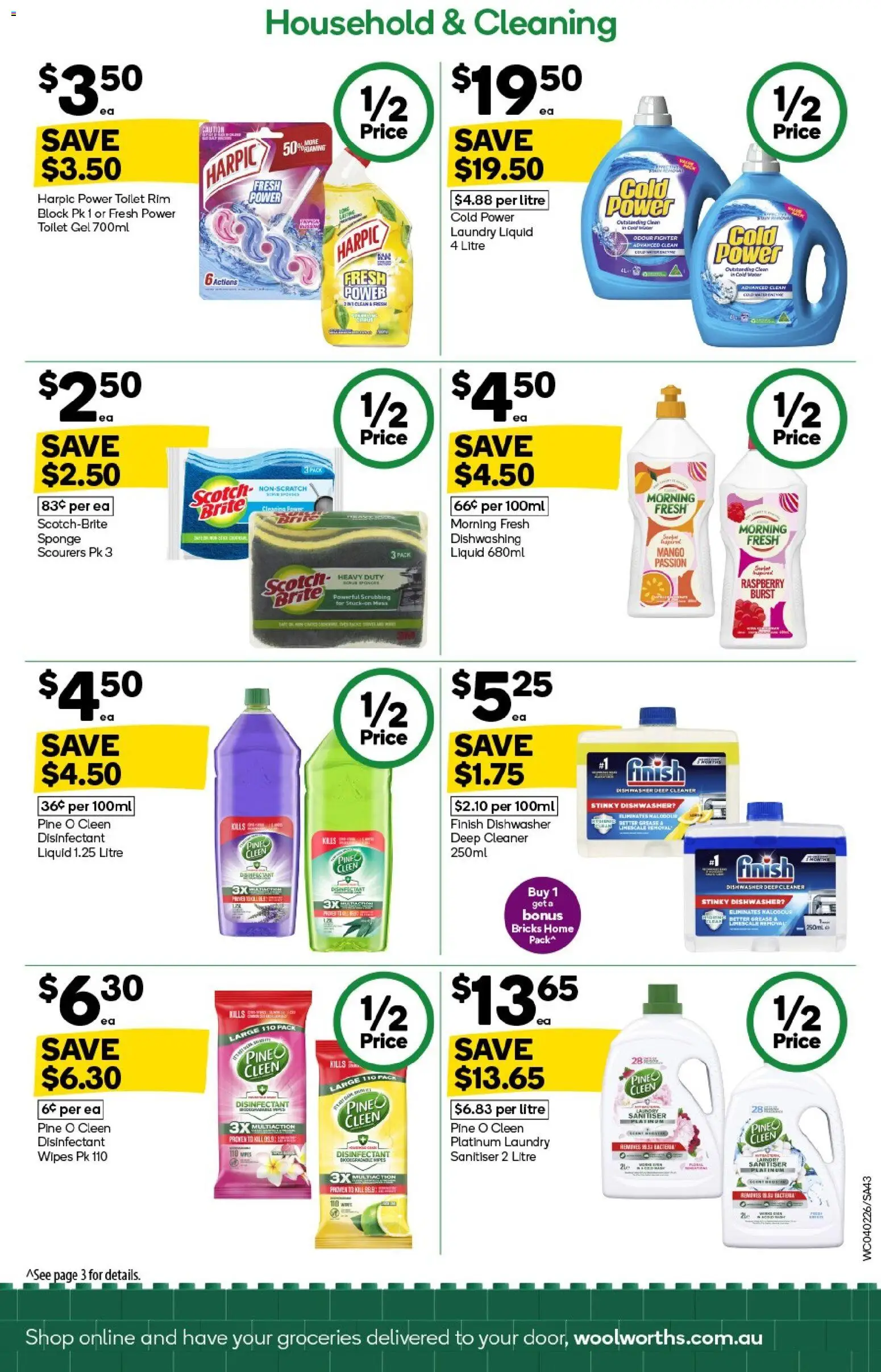 Woolworths catalogue - valid from 04.02.2026 | Page: 43 | Products: Toilet, Cleaner, Mango, Laundry