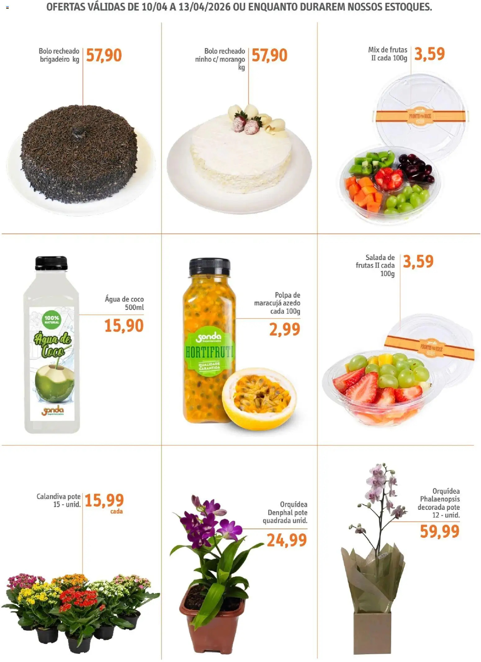 Sonda Folheto - válido de 10.04.2026 | Página: 5 | Produtos: Coco, Maracujá, Água de coco, Salada