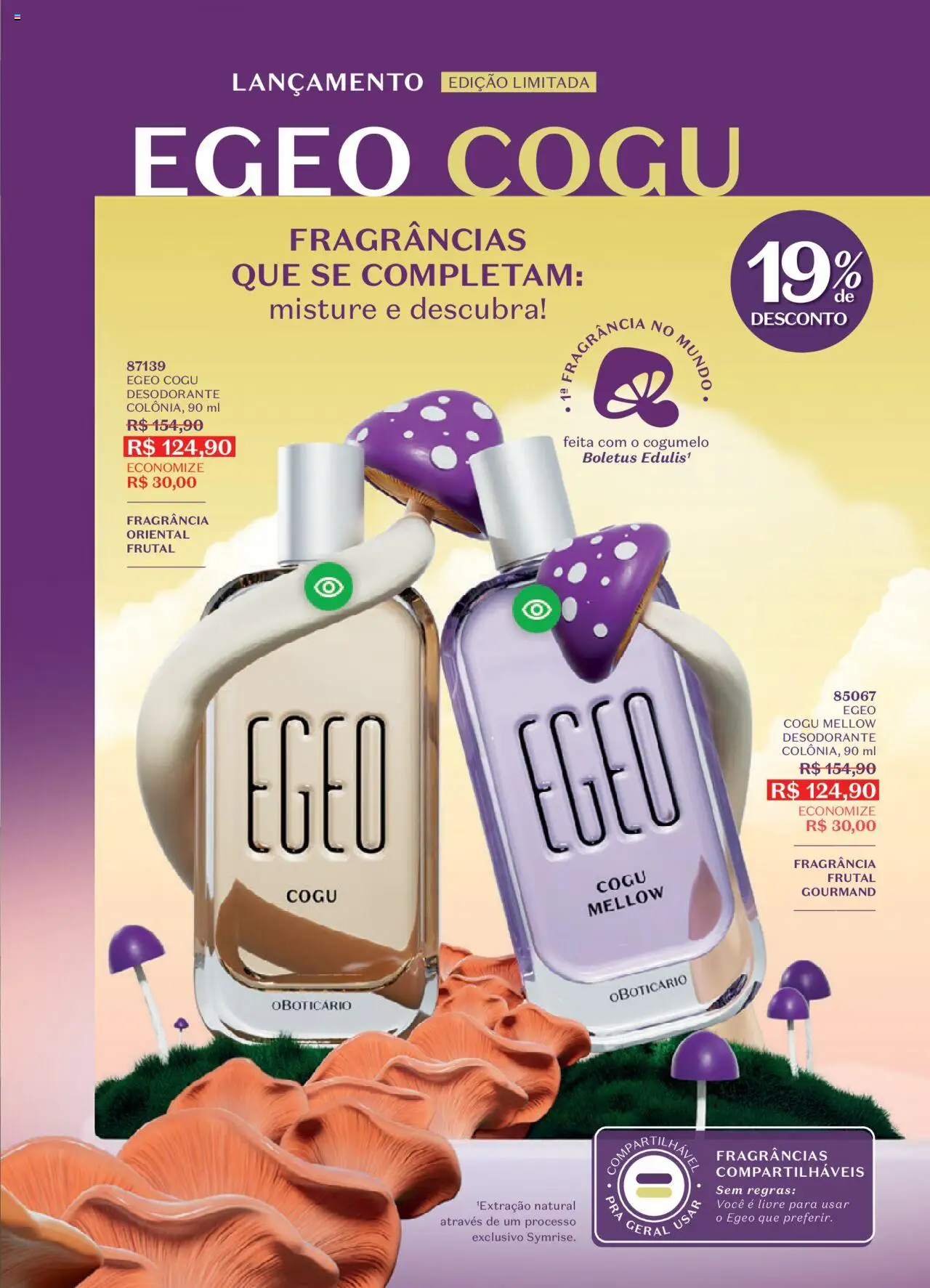 O Boticário Folheto - válido de 11.08.2025 | Página: 5 | Produtos: Fragrância, Desodorante, Cogumelo