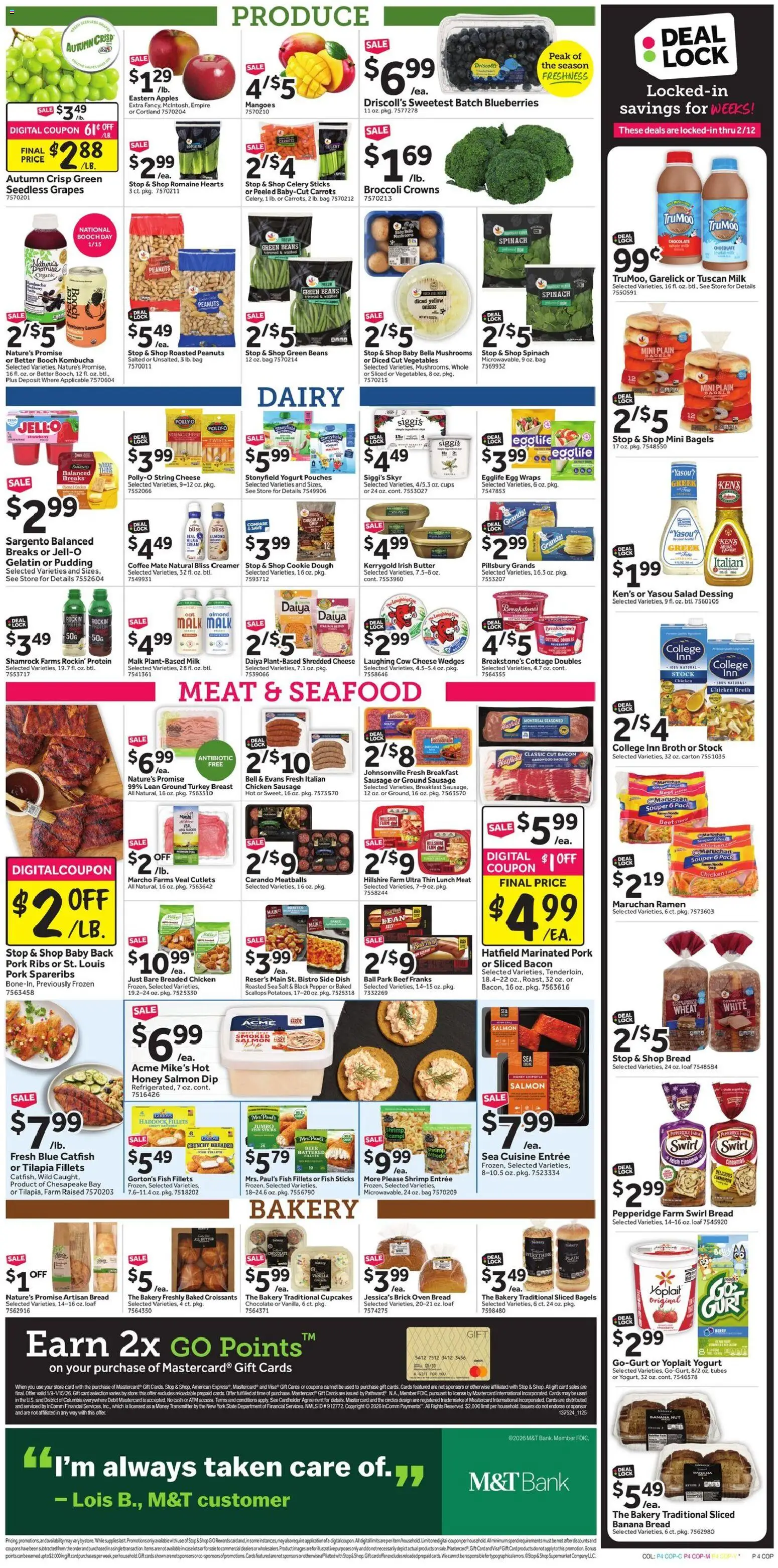 Stop & Shop Weekly Ad - valid from 09.01.2026 | Page: 9 | Products: Mushrooms, Milk, Yogurt, Apples