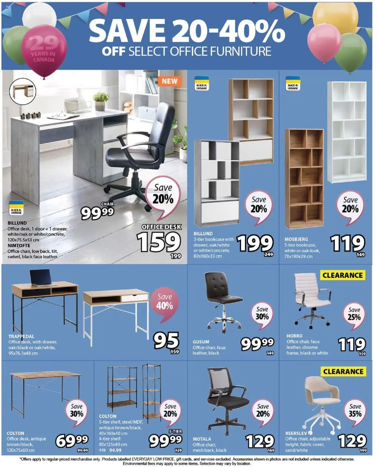 JYSK flyer valid from 25.09.2025 | Page: 9 | Products: Shelf, Chair, Office desk