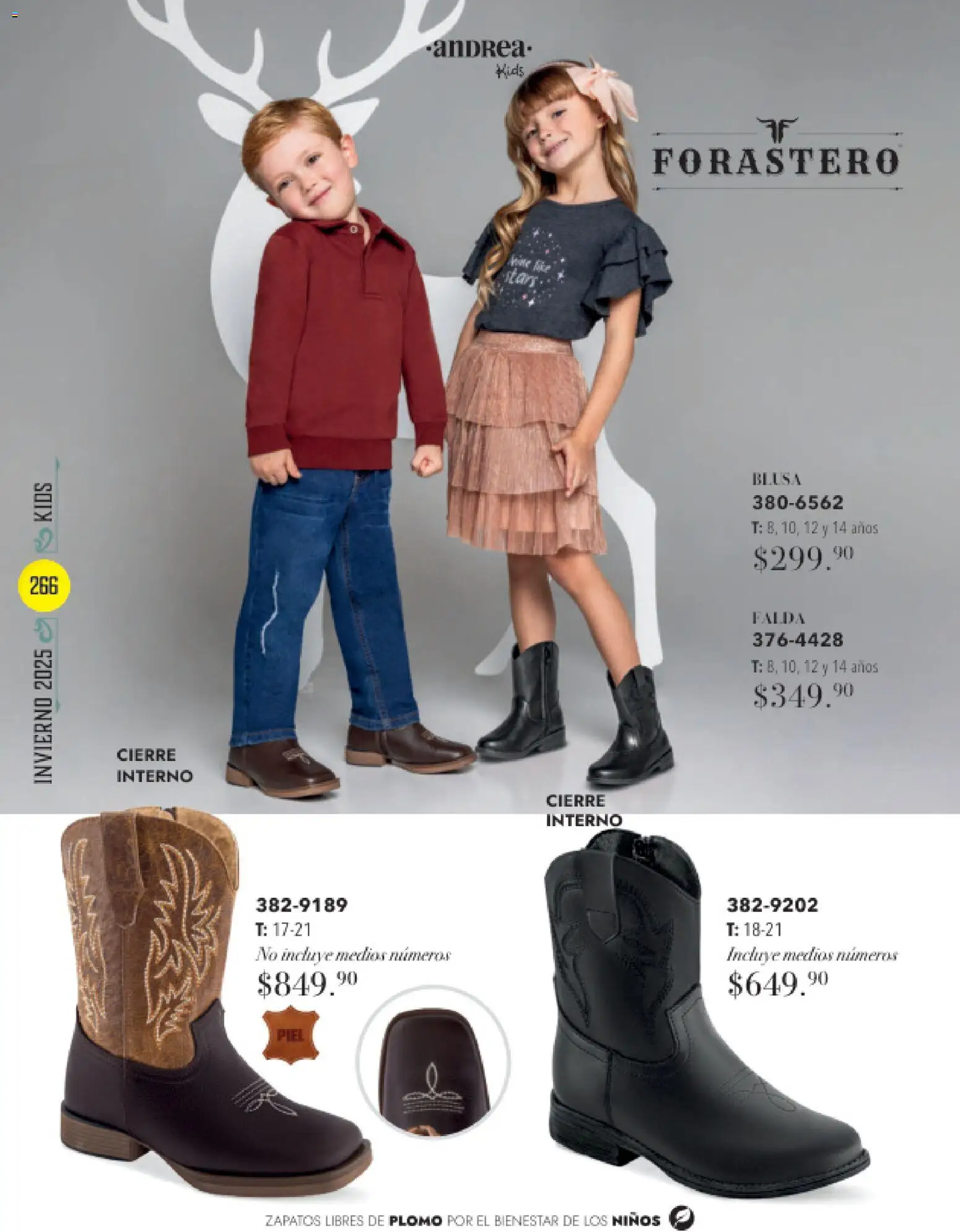 Nuevas ofertas de Andrea válidas en toda la República Mexicana desde el 26.11.2025. ¡Encuentra las mejores ofertas en Andrea catálogo Invierno! | Página: 266 | Productos: Blusa, Zapatos, Falda