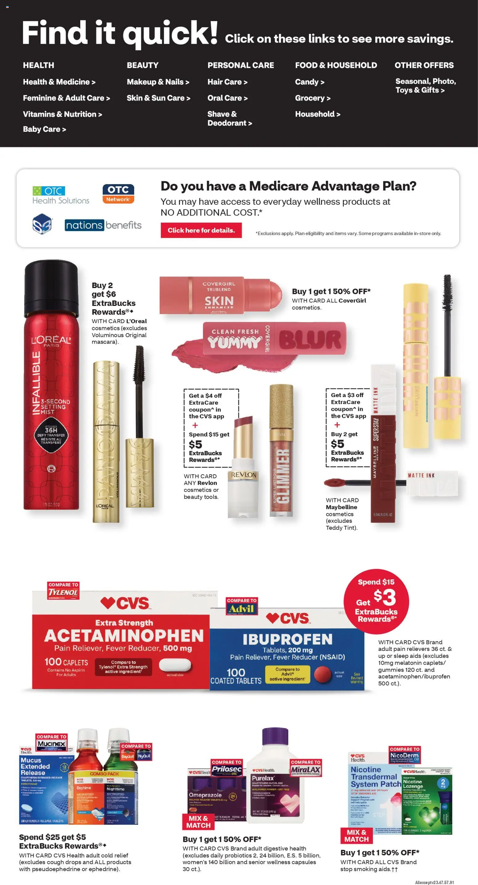 CVS Pharmacy Weekly Ad - WV - valid from 18.01.2026 | Page: 4 | Products: Ink, Powder, Deodorant, Tablet