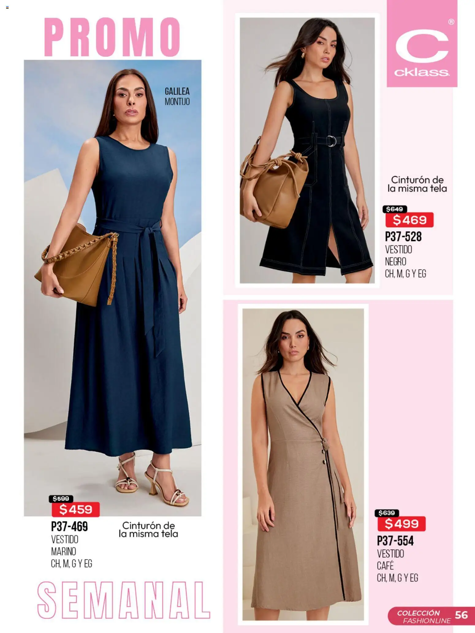 Nuevas ofertas de Cklass válidas en toda la República Mexicana desde el 03.03.2026. ¡Encuentra las mejores ofertas en Cklass catálogo Promo semanal! | Página: 57 | Productos: Cinturón, Café, Vestido