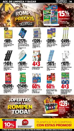 Vista previa Yaguar catálogo válido desde el 06.04.2026 | Página: 14 | Productos: Vela, Pollo, Pescado, Cepillo