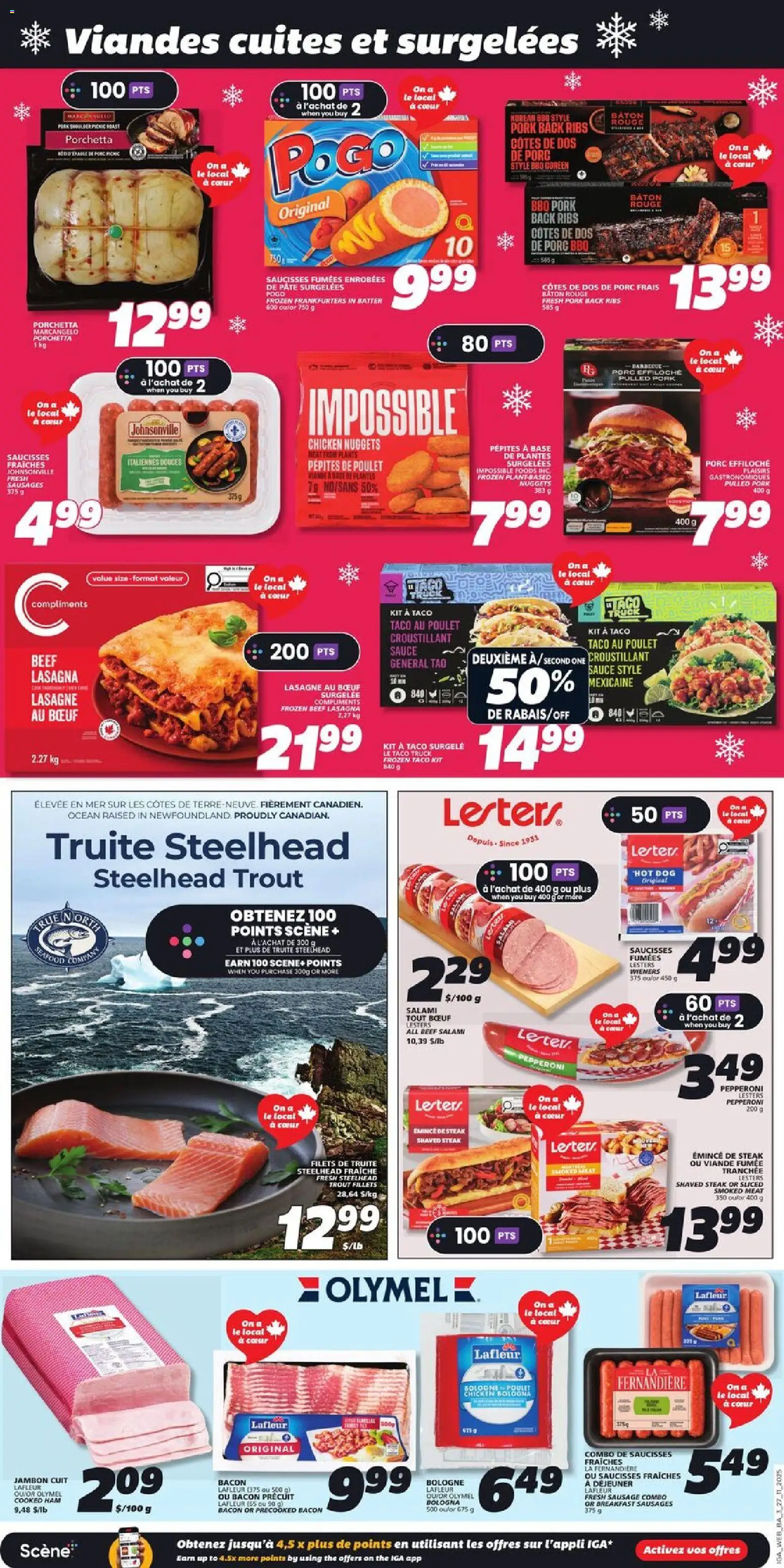 IGA flyer valid from 27.11.2025 | Page: 6 | Products: Beef, Salami, Ham, Pork