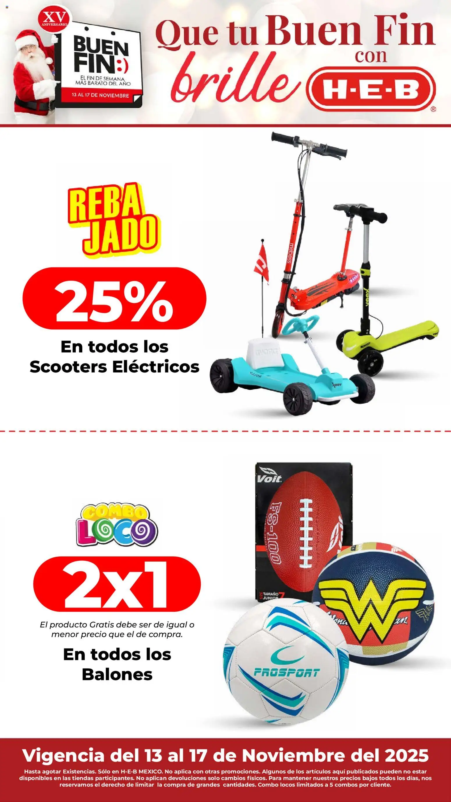 Nuevas ofertas de H-E-B válidas en toda la República Mexicana desde el 13.11.2025. ¡Encuentra las mejores ofertas en H-E-B Buen Fin! | Página: 17