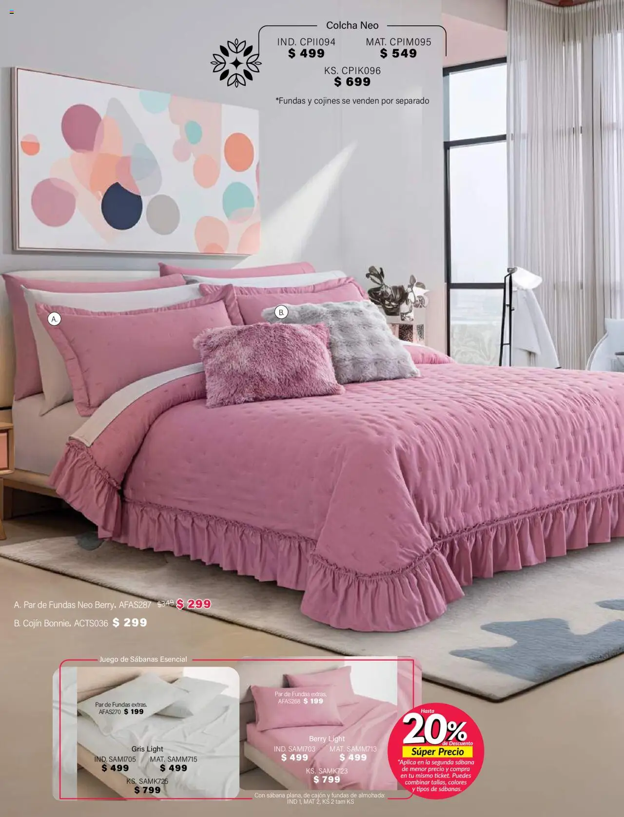 Nuevas ofertas de Colchas Concord válidas en toda la República Mexicana desde el 01.08.2025. ¡Encuentra las mejores ofertas en Colchas Concord - Catálogo! | Página: 311 | Productos: Juego, Almohada, Sabanas