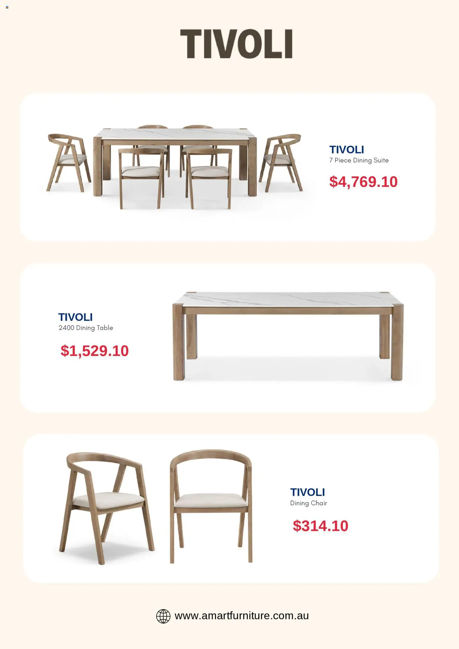 Amart Furniture catalogue - valid from 27.03.2026 | Page: 4 | Products: Table, Chair, Suite