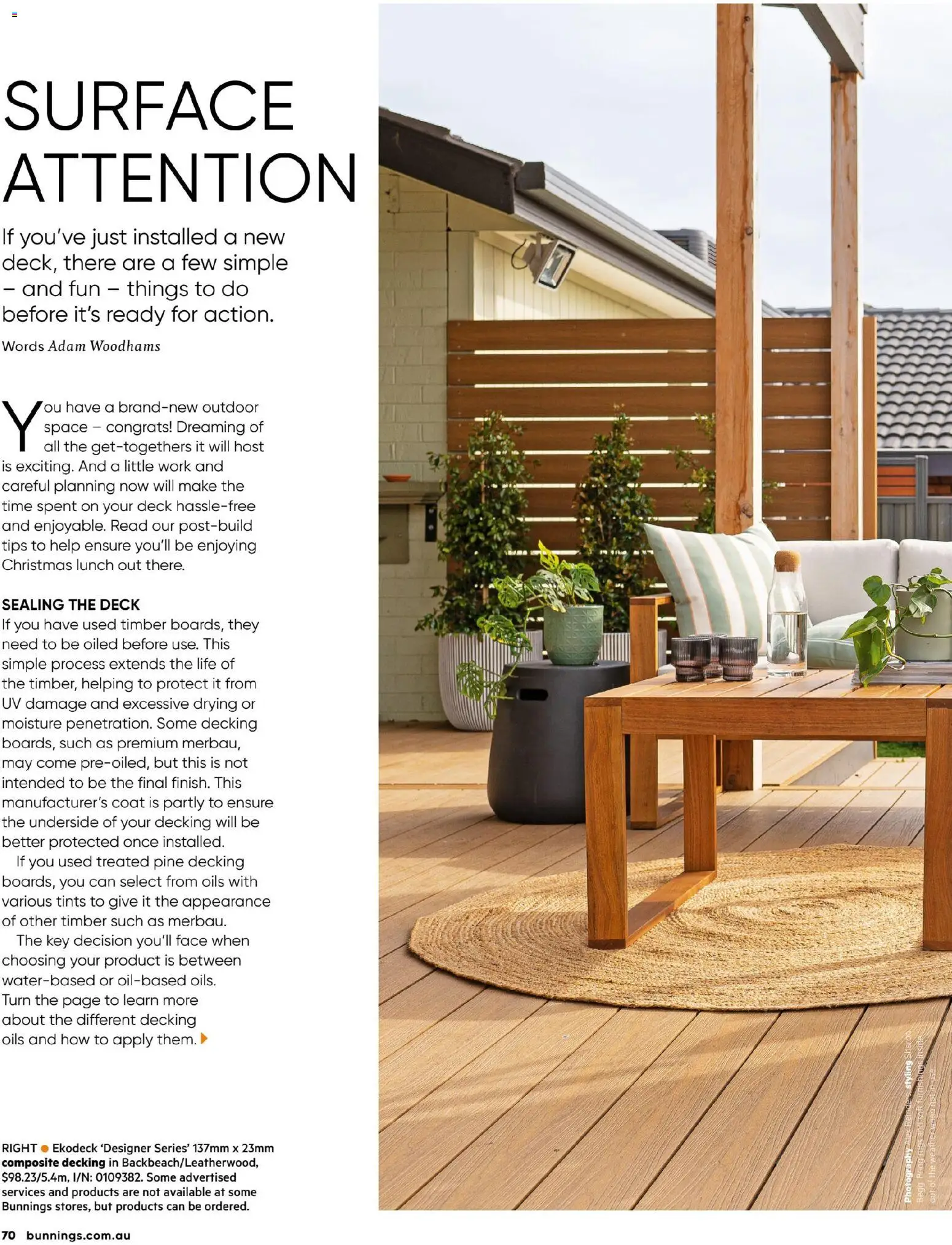 Bunnings Warehouse catalogue - valid from 01.11.2025 | Page: 70 | Products: Coat, Decking