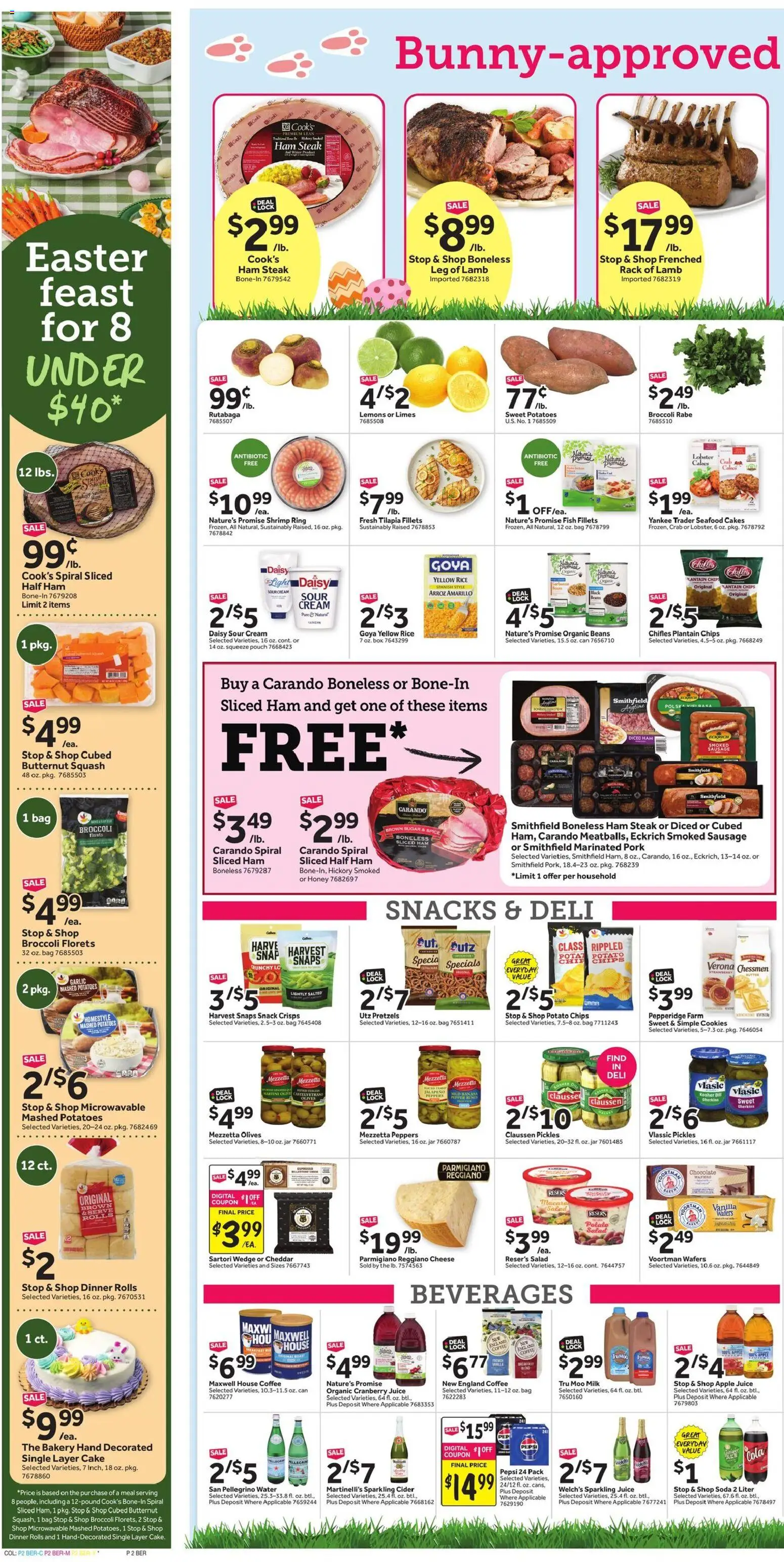 Stop & Shop Weekly Circular - CT - valid from 27.03.2026 | Page: 3 | Products: Juice, Salad, Sausage, Dill
