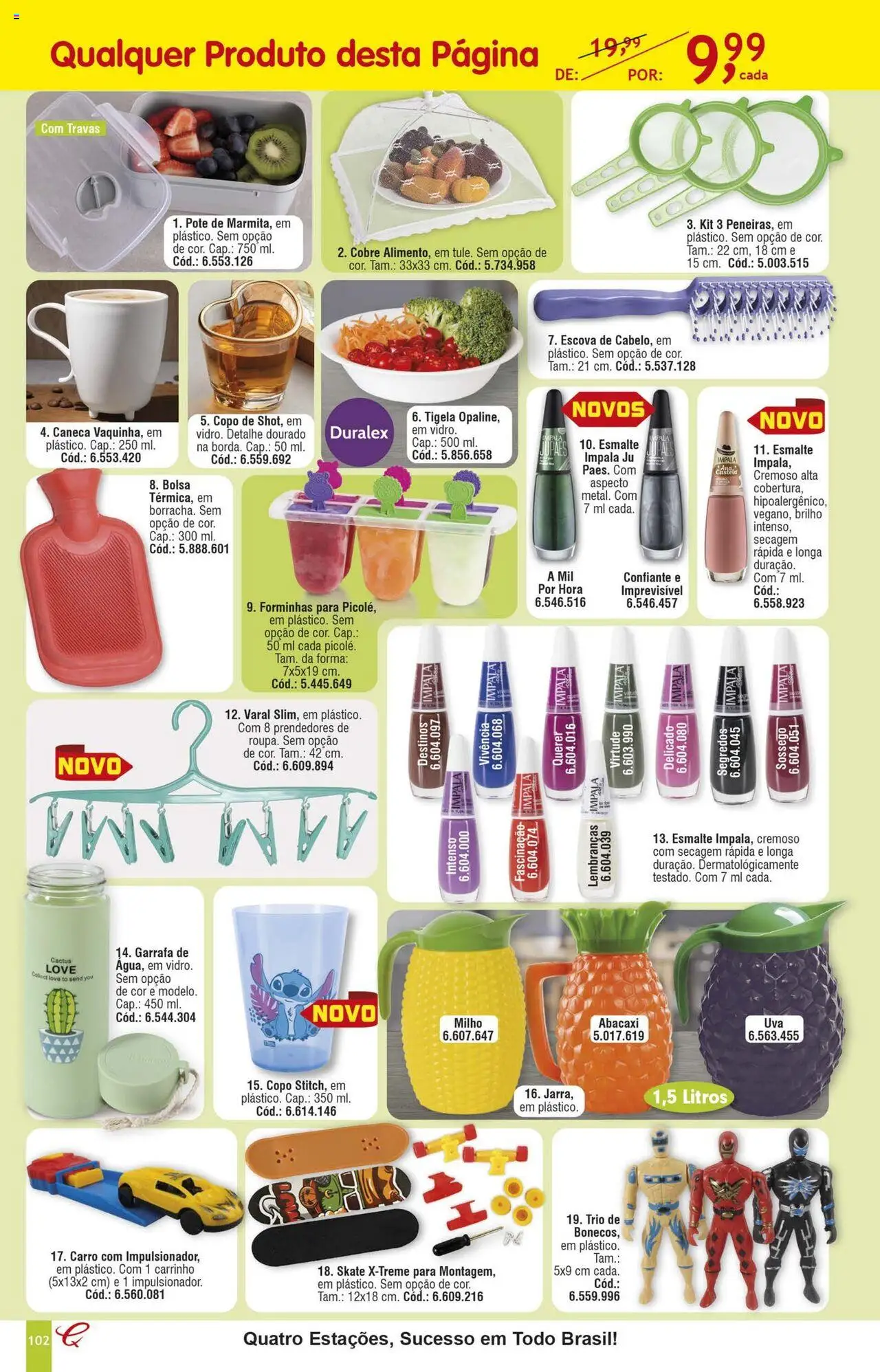 Quatro Estações Folheto - válido de 01.08.2025 | Página: 98 | Produtos: Escova, Caneca, Abacaxi, Tigela